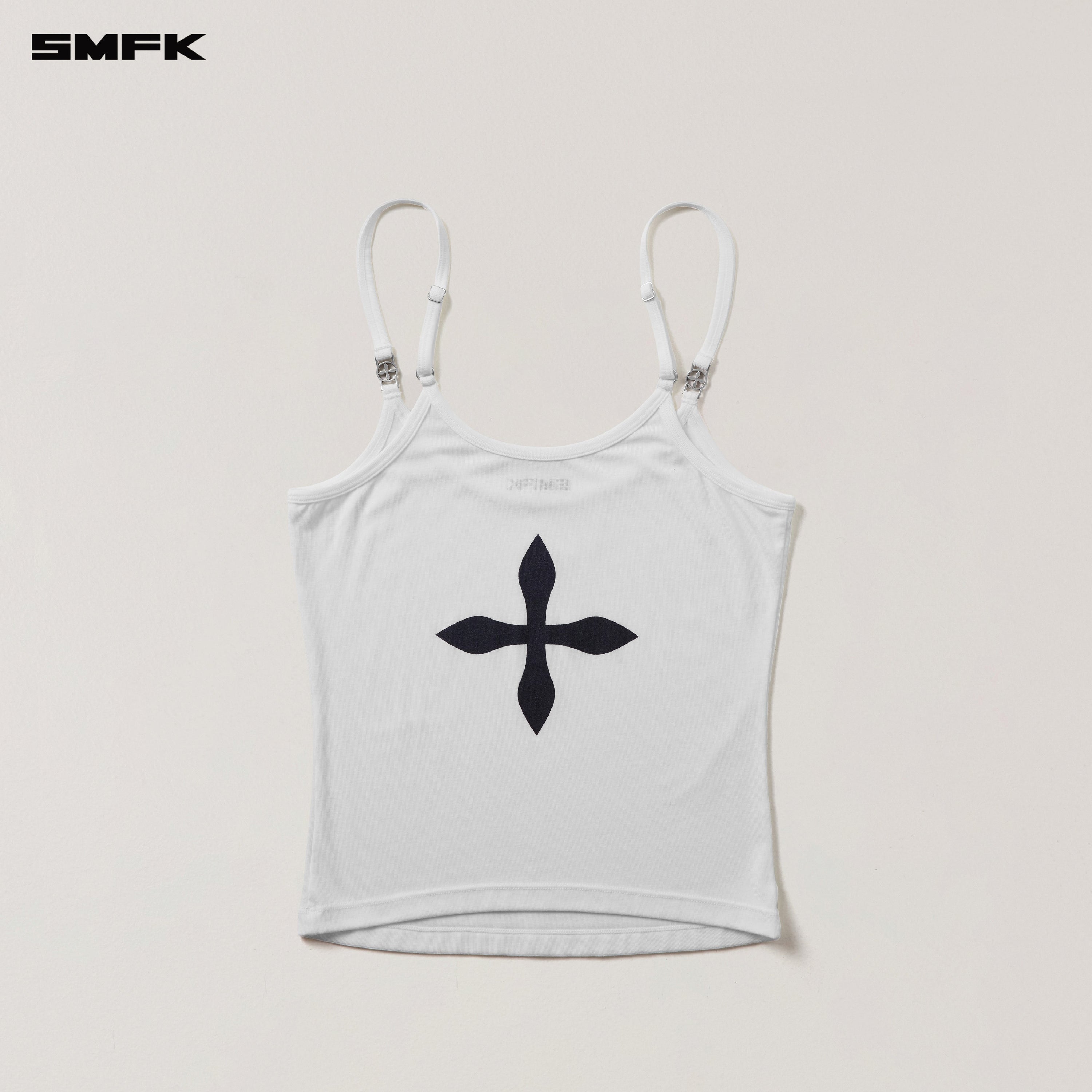 COMPASS STAMP ACETATE BODY CAMISOLE SNOW MOUNTAIN WHITE