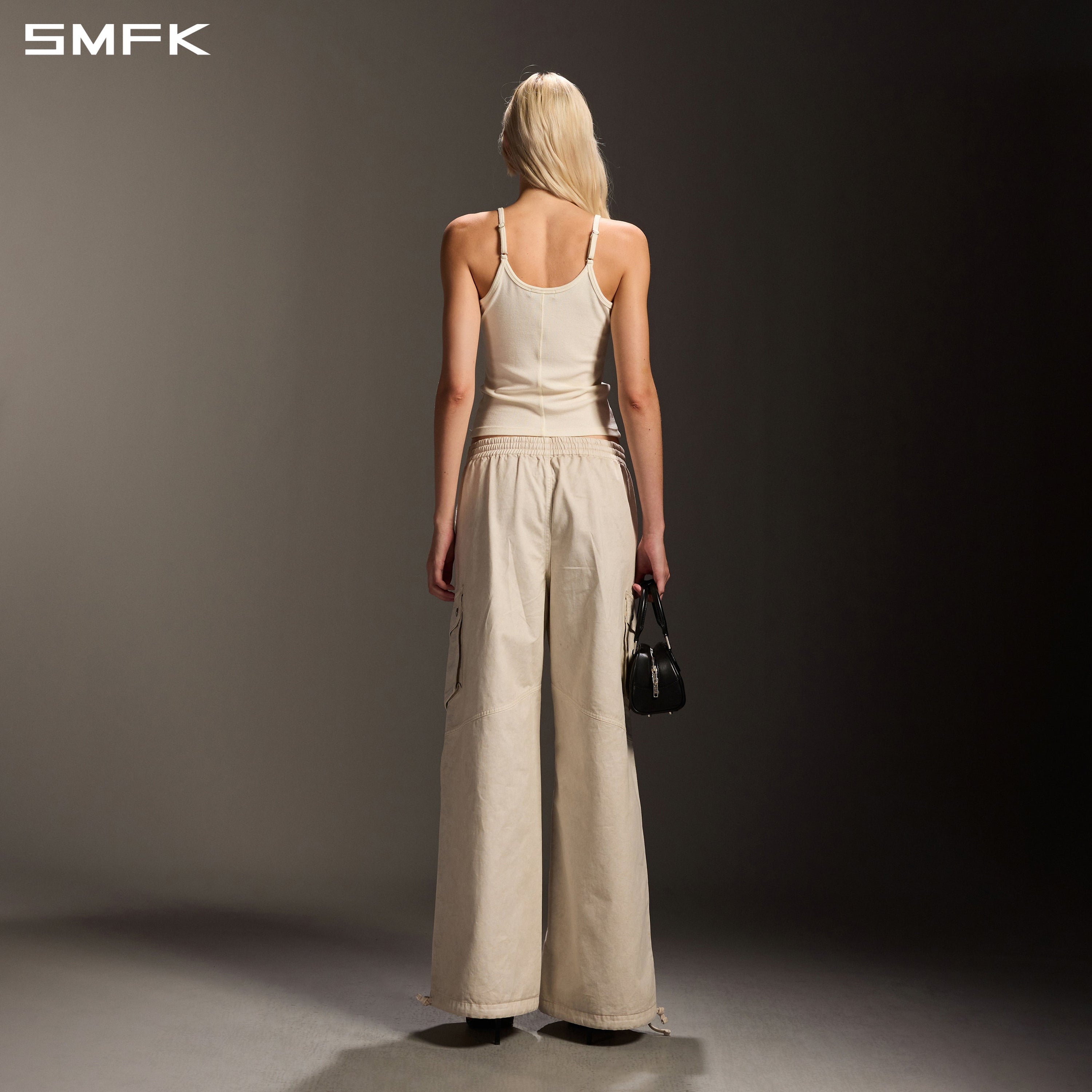 PERMANENT INFINITY SPORTS CAMISOLE/ACETATE+VISCOSE+ACRYLIC+SPANDEX+WOOL CLOUD WHITE
