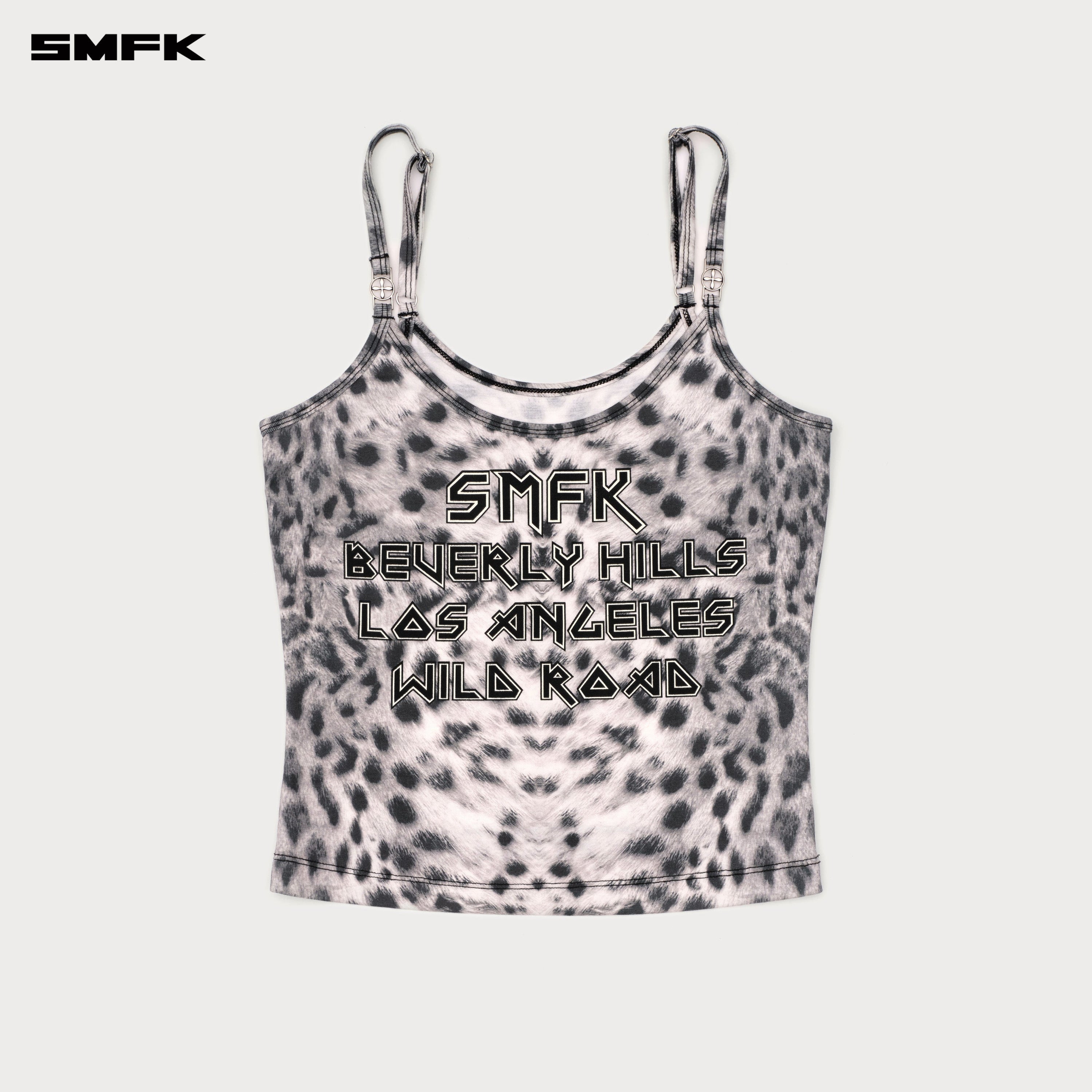 Future Mirage Leopard Print Sports Strap Top  (Beverly Hills Edition)  White Leopard