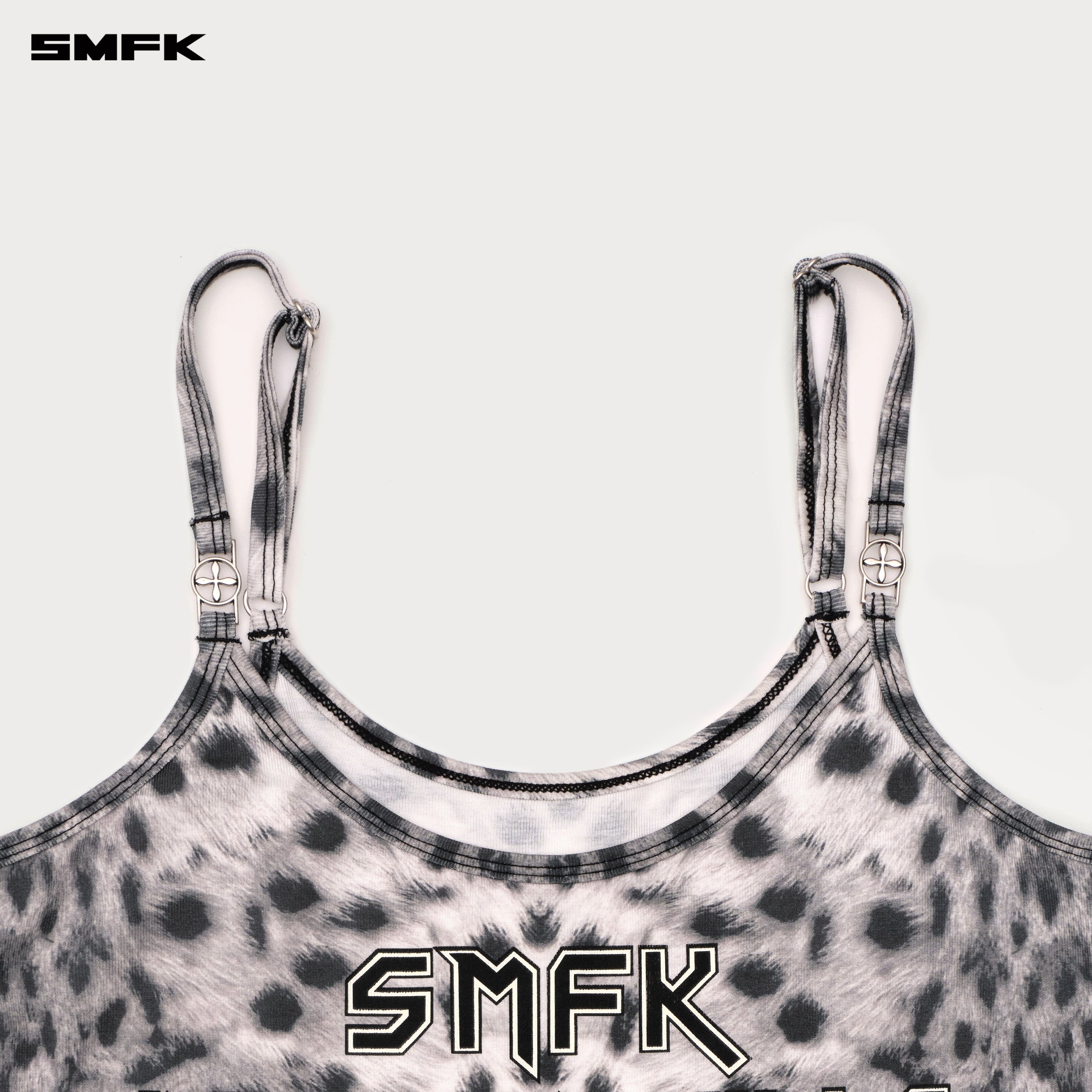 Future Mirage Leopard Print Sports Strap Top  (Beverly Hills Edition)  White Leopard