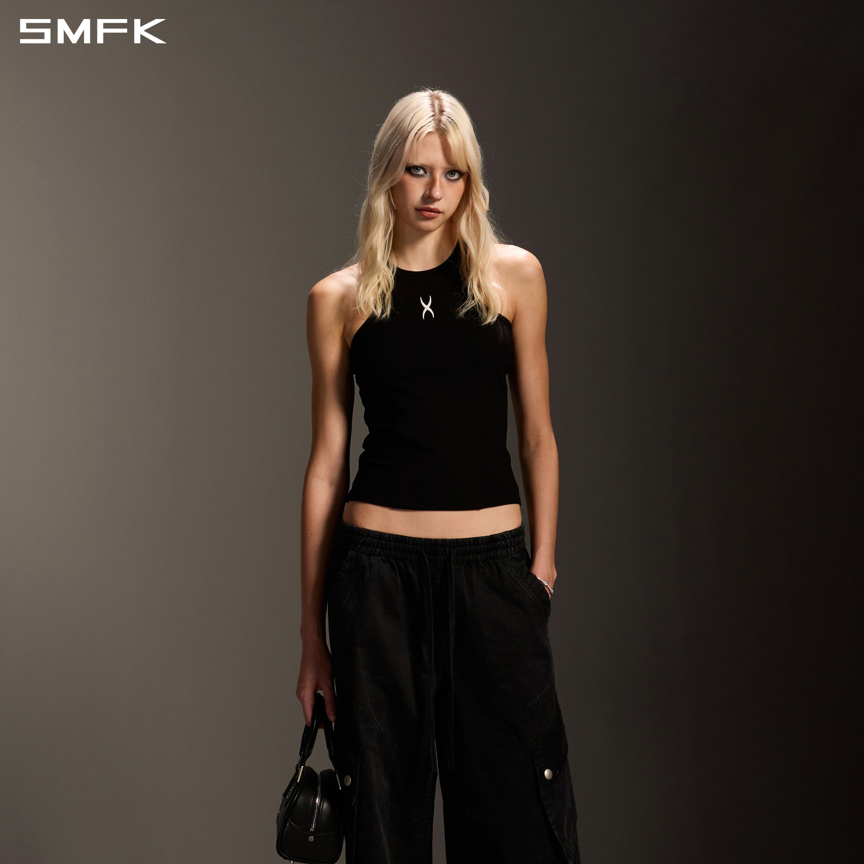 PERMANENT DNA SPORTS TANK/ACETATE+LENZING MODAL WILD BLACK