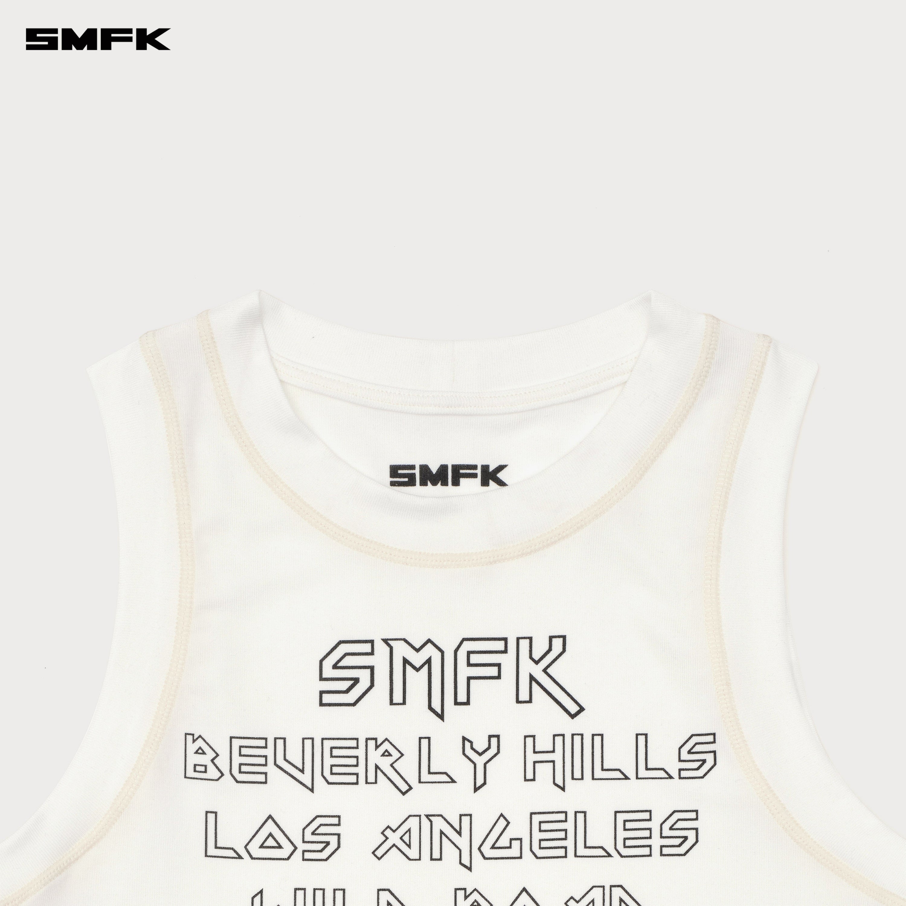 Beverly Sports Tank Top Snowy Mountain White