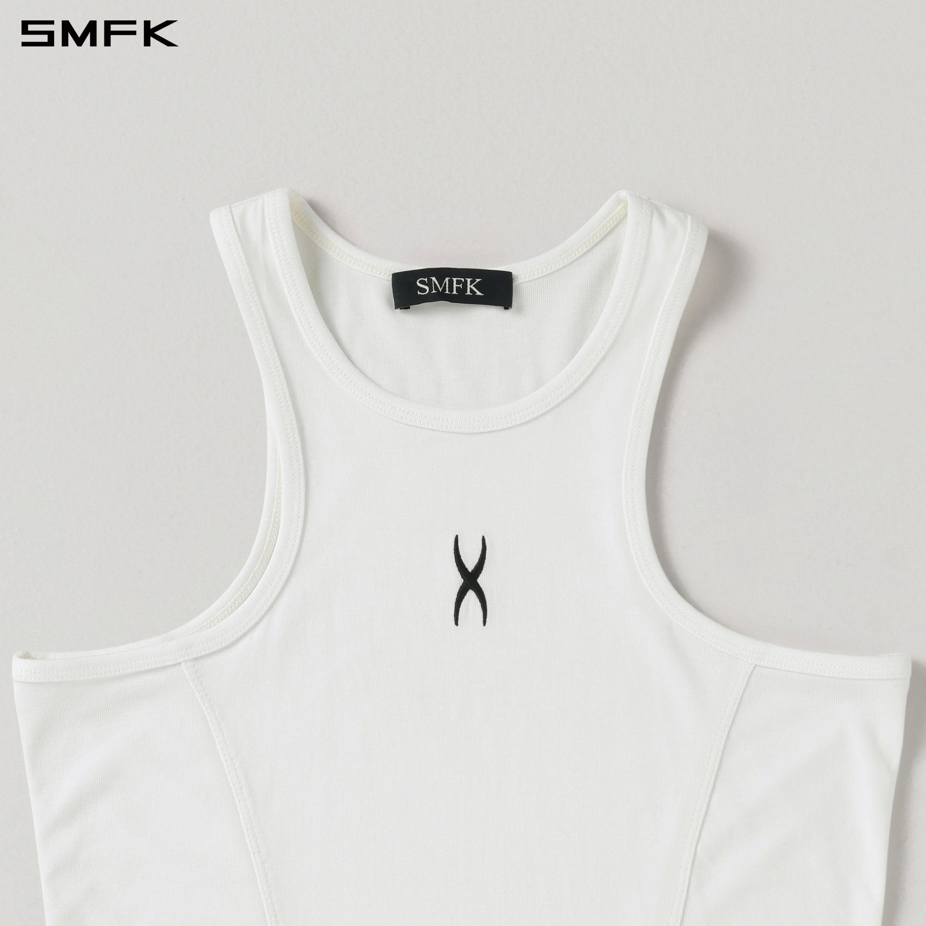 PERMANENT DNA SPORTS TANK/ACETATE+LENZING MODAL CLOUD WHITE