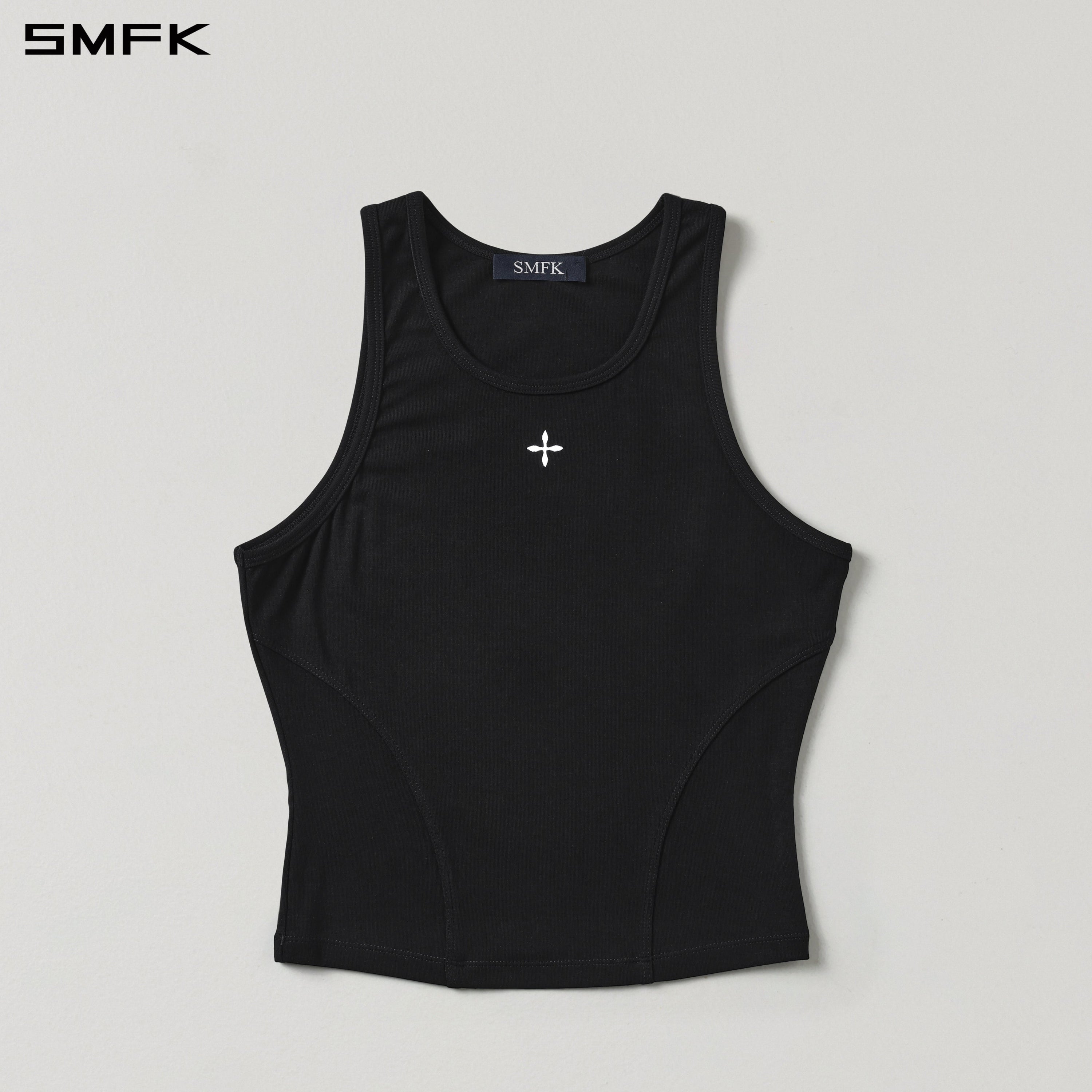 MYTH SEER SLIM SPORTS TANK/ACETATE+LENZING MODAL WILD BLACK
