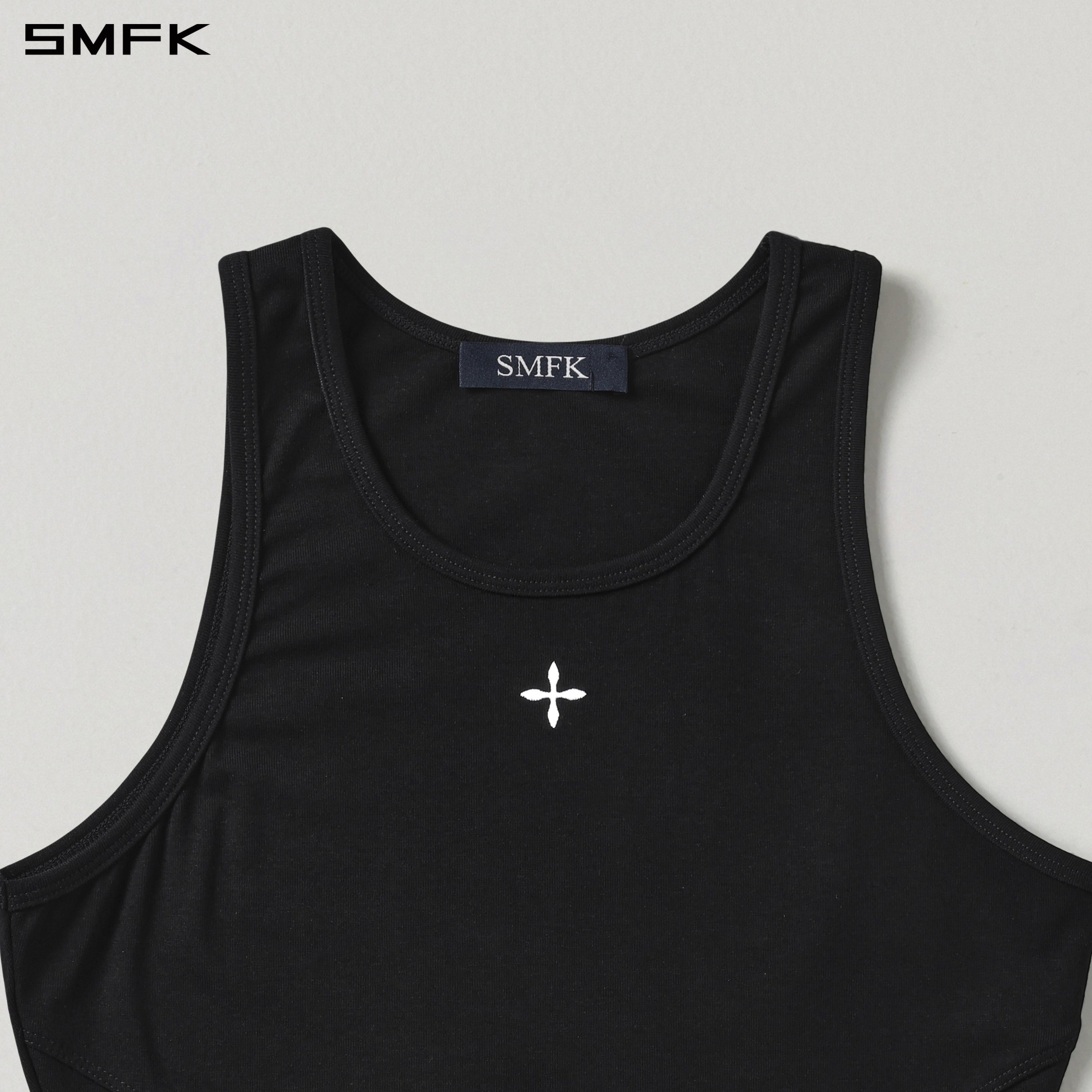 MYTH SEER SLIM SPORTS TANK/ACETATE+LENZING MODAL WILD BLACK