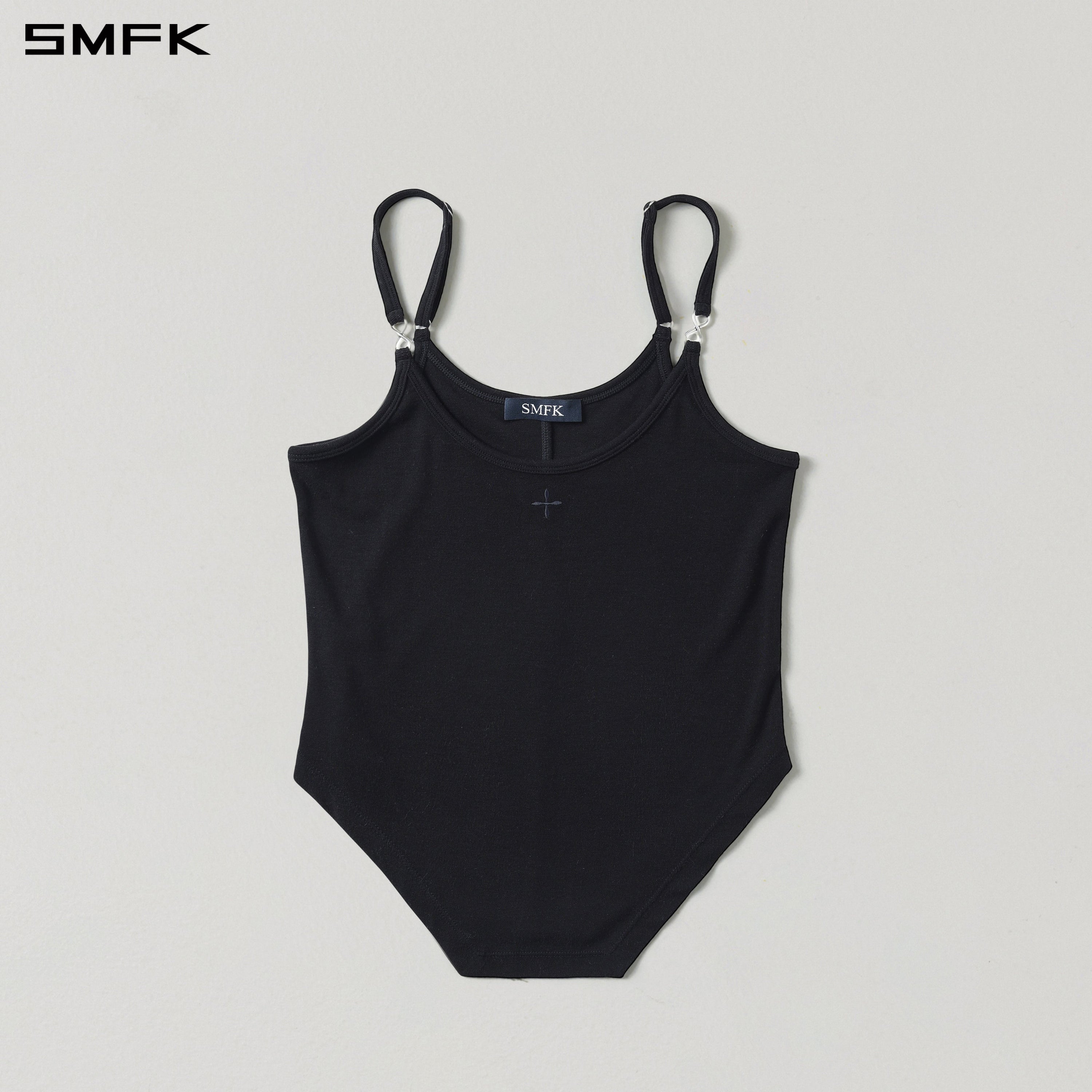 MYTH AEOLUS TRAPE CAMISOLE/LENZING TENCEL +WOOL WILD BLACK