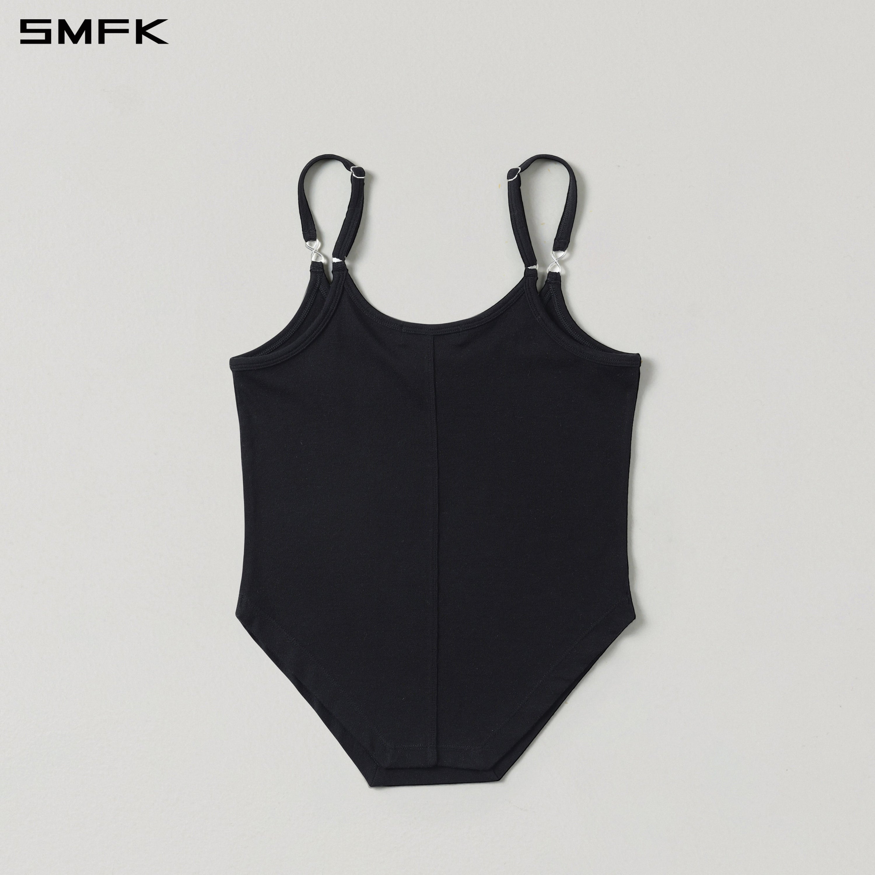 MYTH AEOLUS TRAPE CAMISOLE/LENZING TENCEL +WOOL WILD BLACK