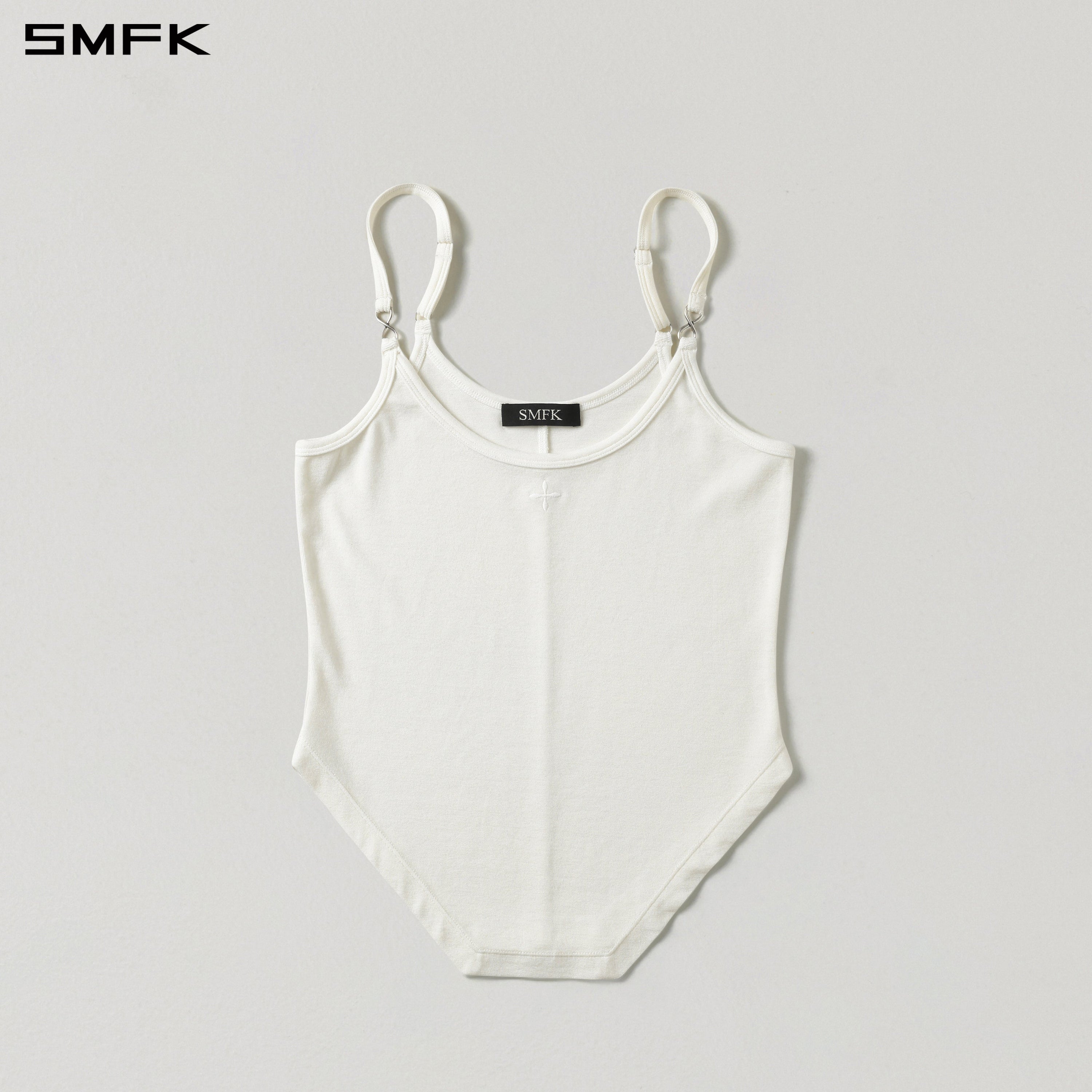 MYTH AEOLUS TRAPE CAMISOLE/LENZING TENCEL +WOOL CLOUD WHITE