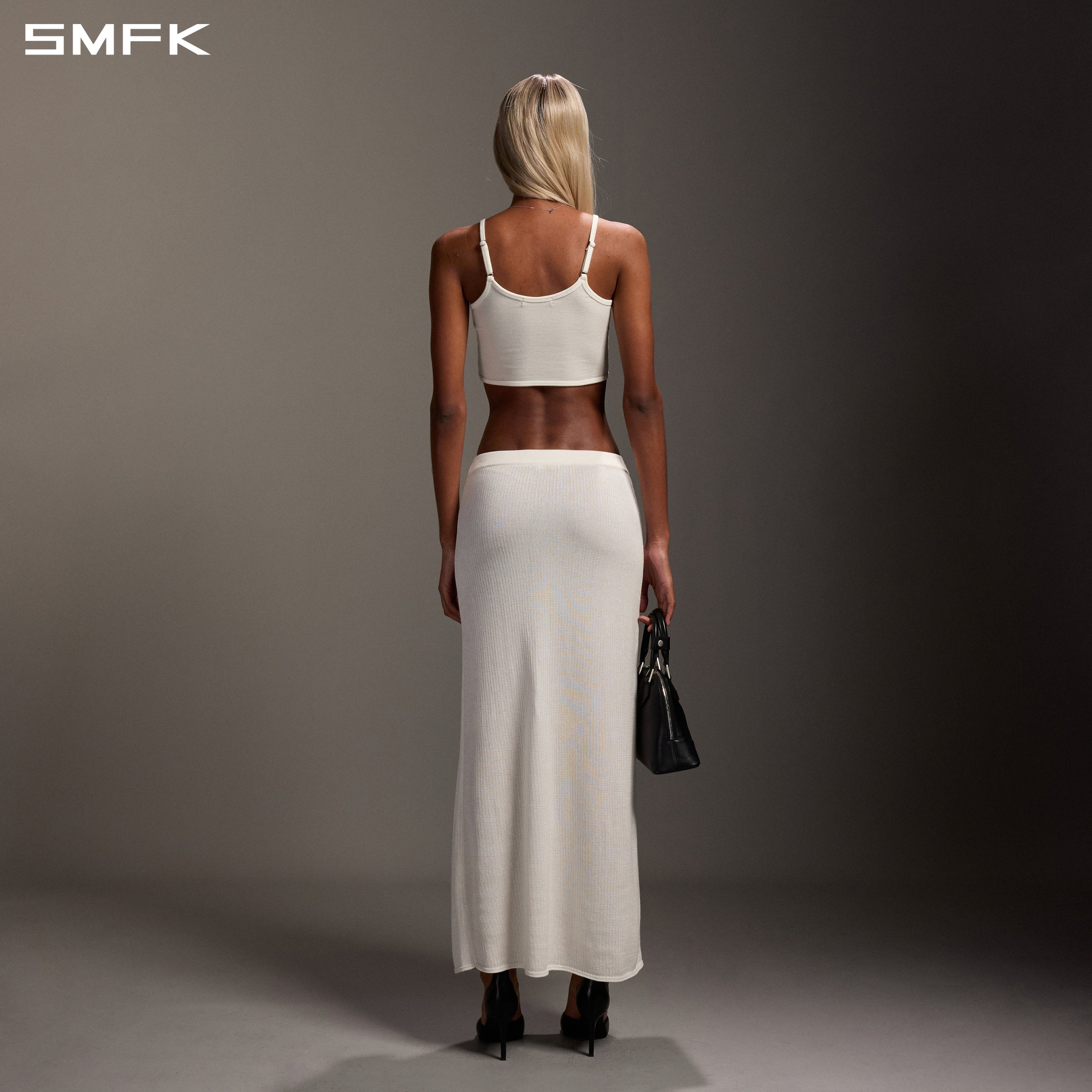 MYTH INFINITY SHORT TRAPE CAMISOLE/LENZING TENCEL+WOOL CLOUD WHITE