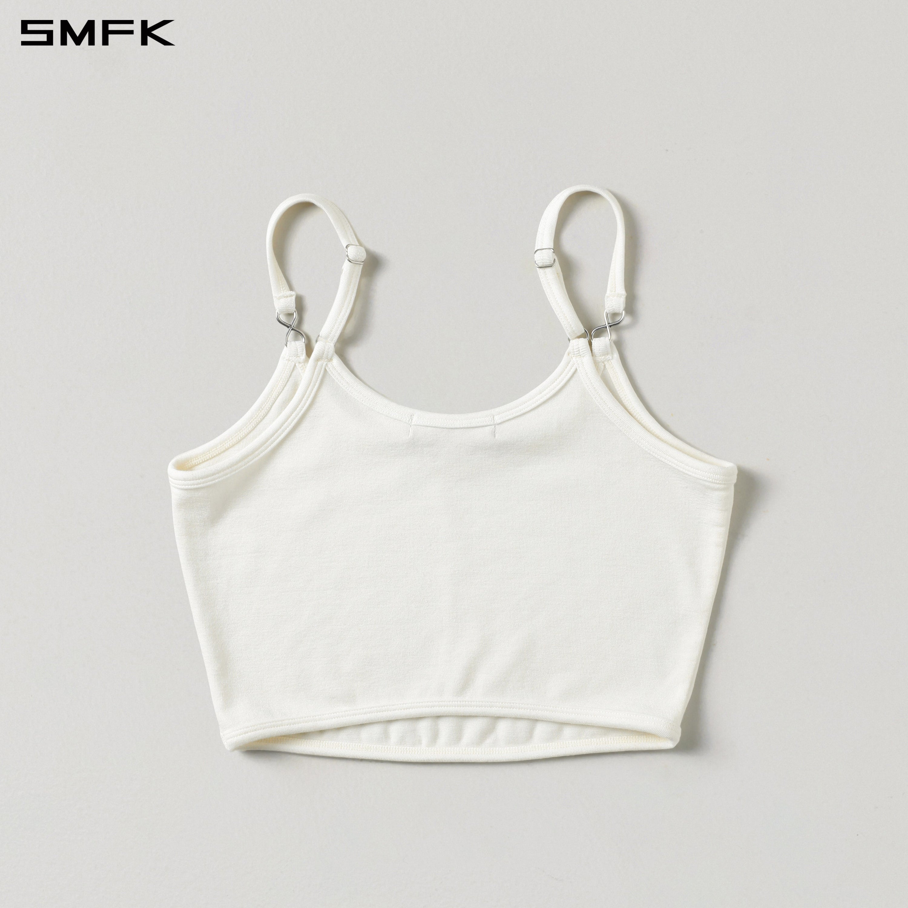 MYTH INFINITY SHORT TRAPE CAMISOLE/LENZING TENCEL+WOOL CLOUD WHITE