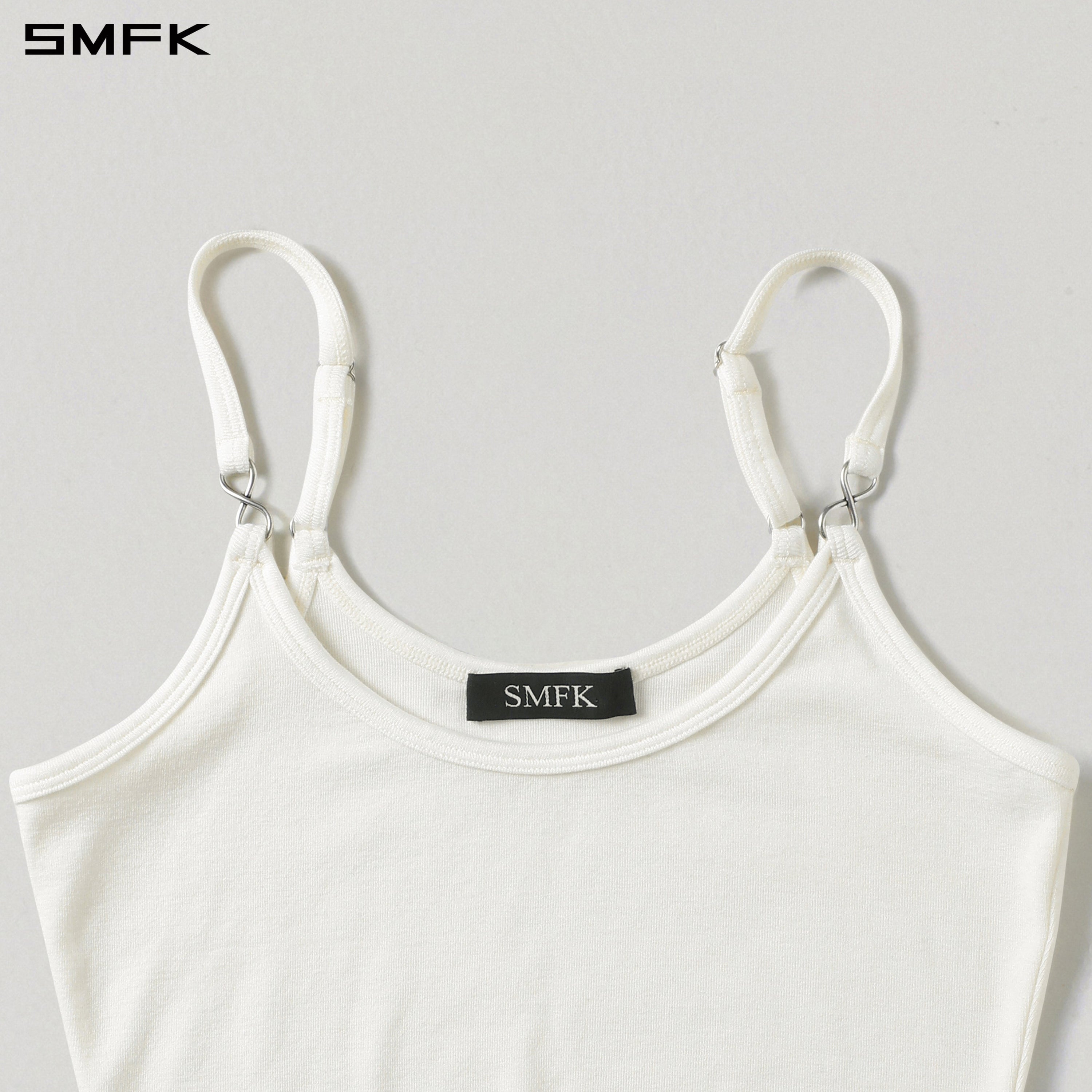 MYTH INFINITY SHORT TRAPE CAMISOLE/LENZING TENCEL+WOOL CLOUD WHITE