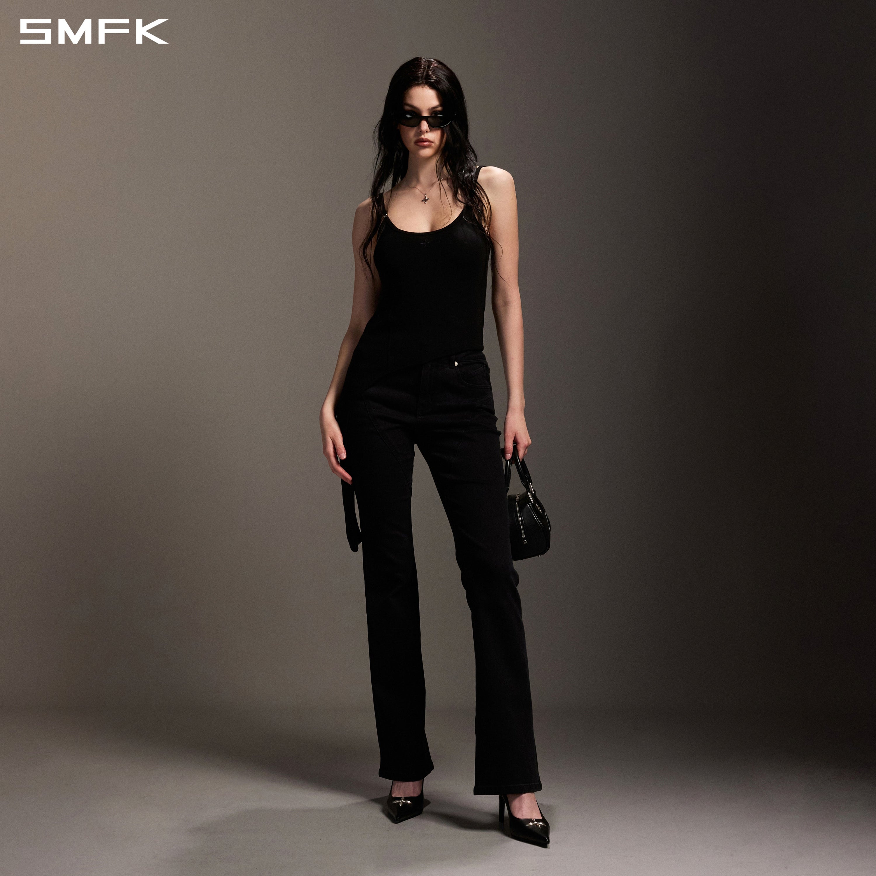MYTH AEOLUS CAMISOLE/LENZING TENCEL +WOOL WILD BLACK