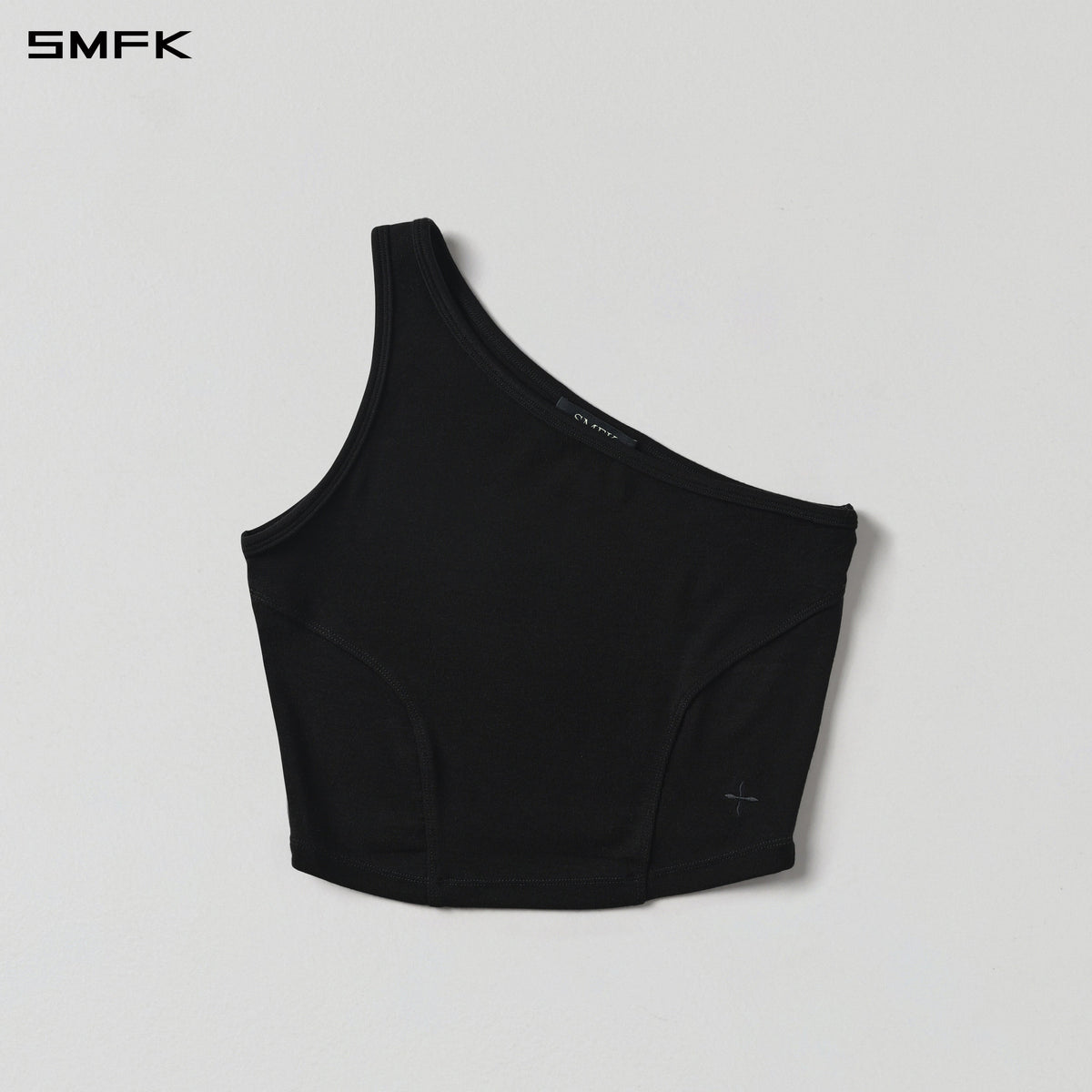 MYTH AEOLUS RIGHT SIDE SHORT TANK/TENCEL+WOOL MIDNIGHT BLACK