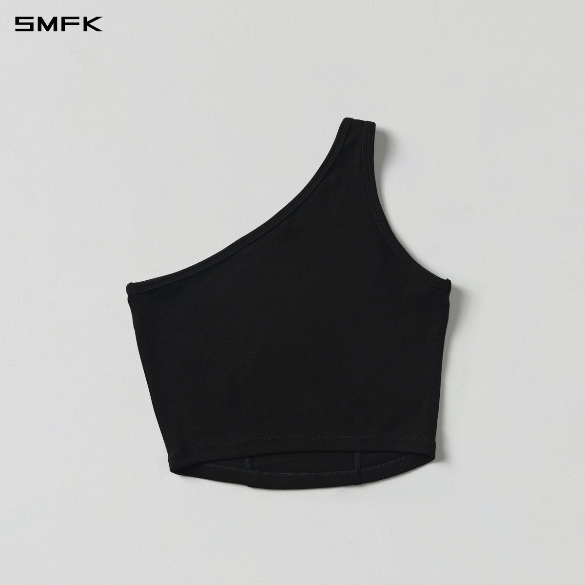 MYTH AEOLUS RIGHT SIDE SHORT TANK/TENCEL+WOOL MIDNIGHT BLACK