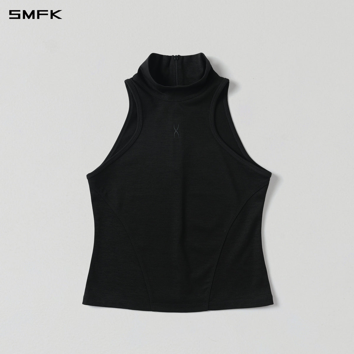 MYTH AEOLUS HIGH COLLAR EVENING VEST/COTTON+ELASTOMULTIESTER+LYOCELL  MIDNIGHT BLACK