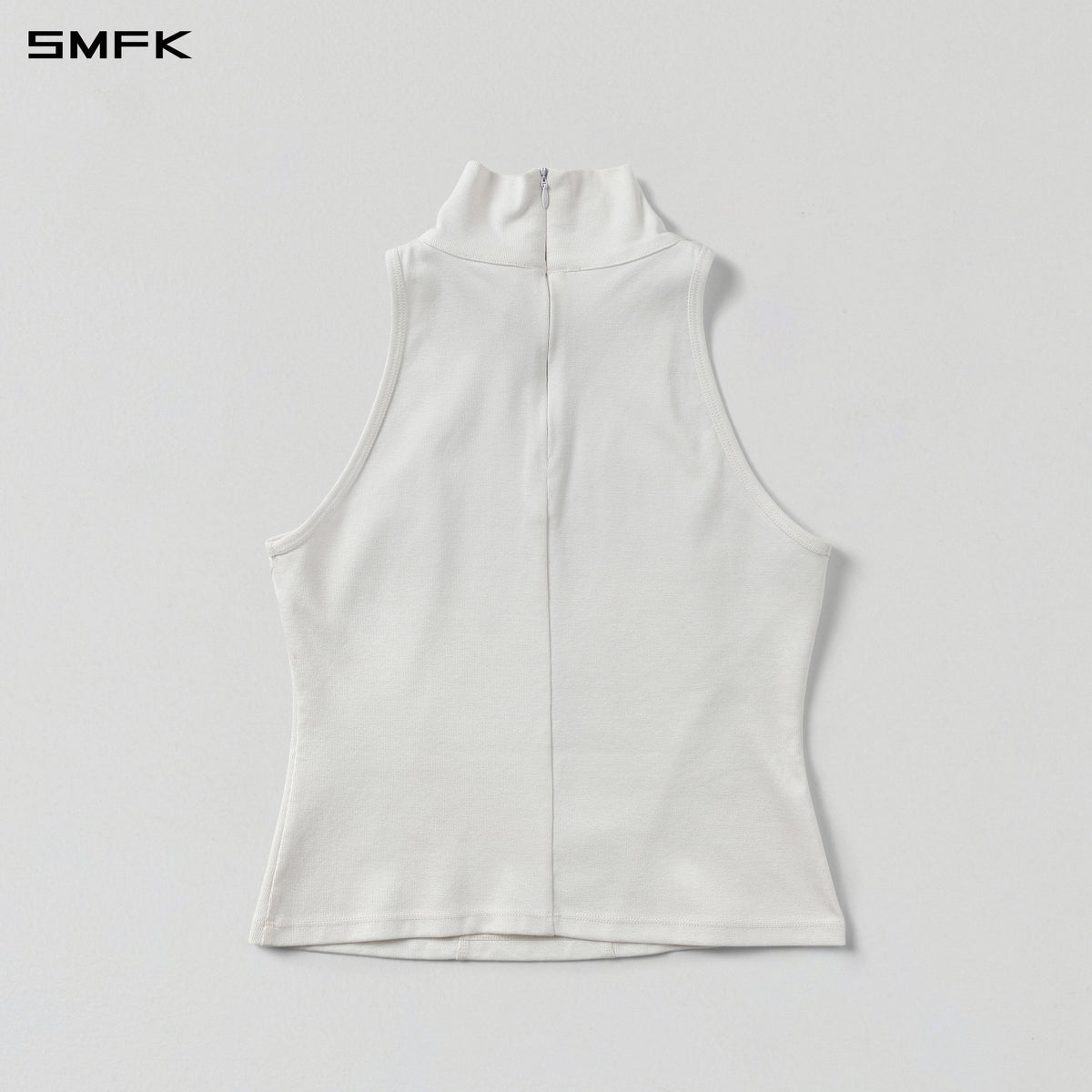 MYTH AEOLUS HIGH COLLAR EVENING VEST/COTTON+ELASTOMULTIESTER+LYOCELL CLOUD WHITE