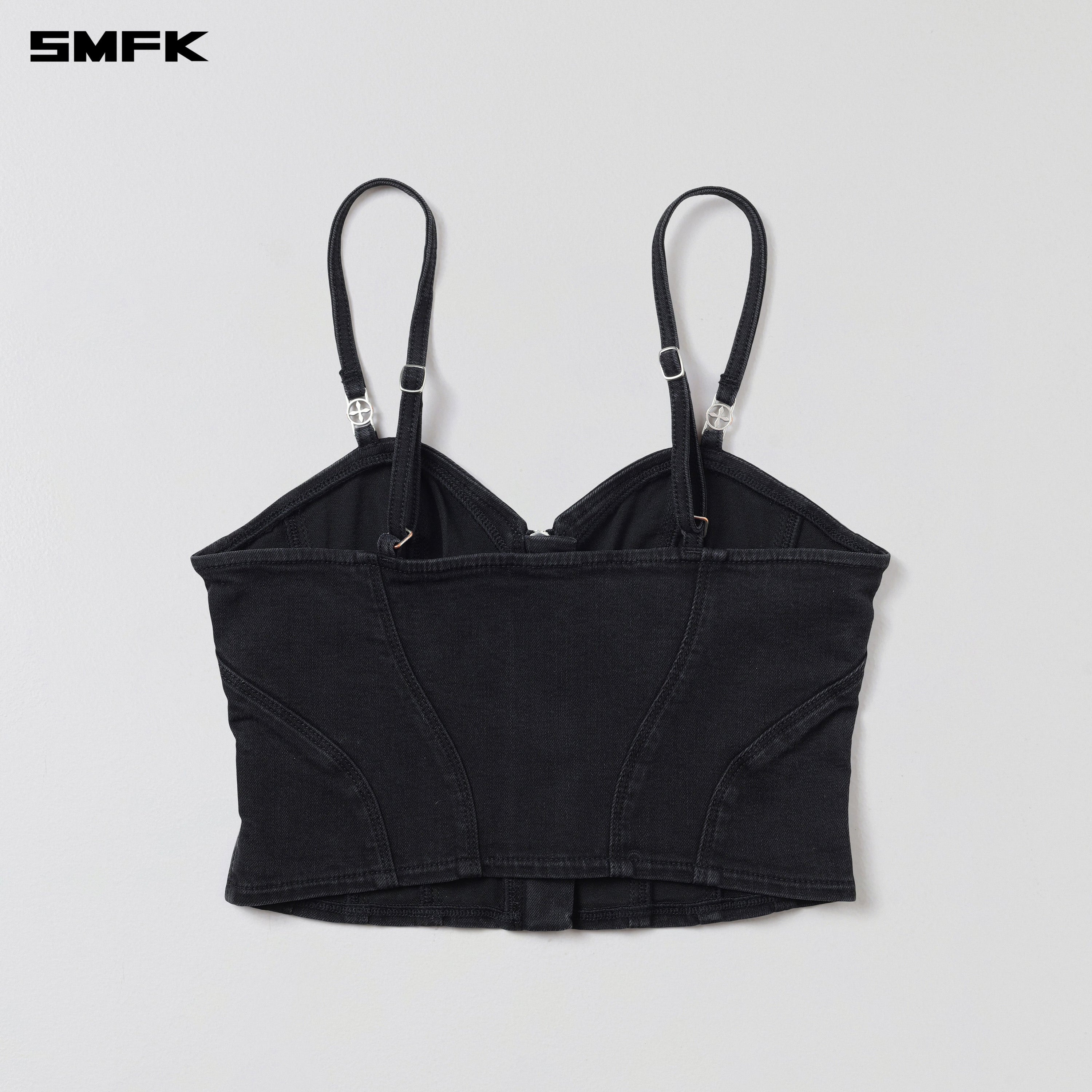 WILD MIRAGE SLIM DENIM CAMISOLE/E-COTTON WILD BLACK