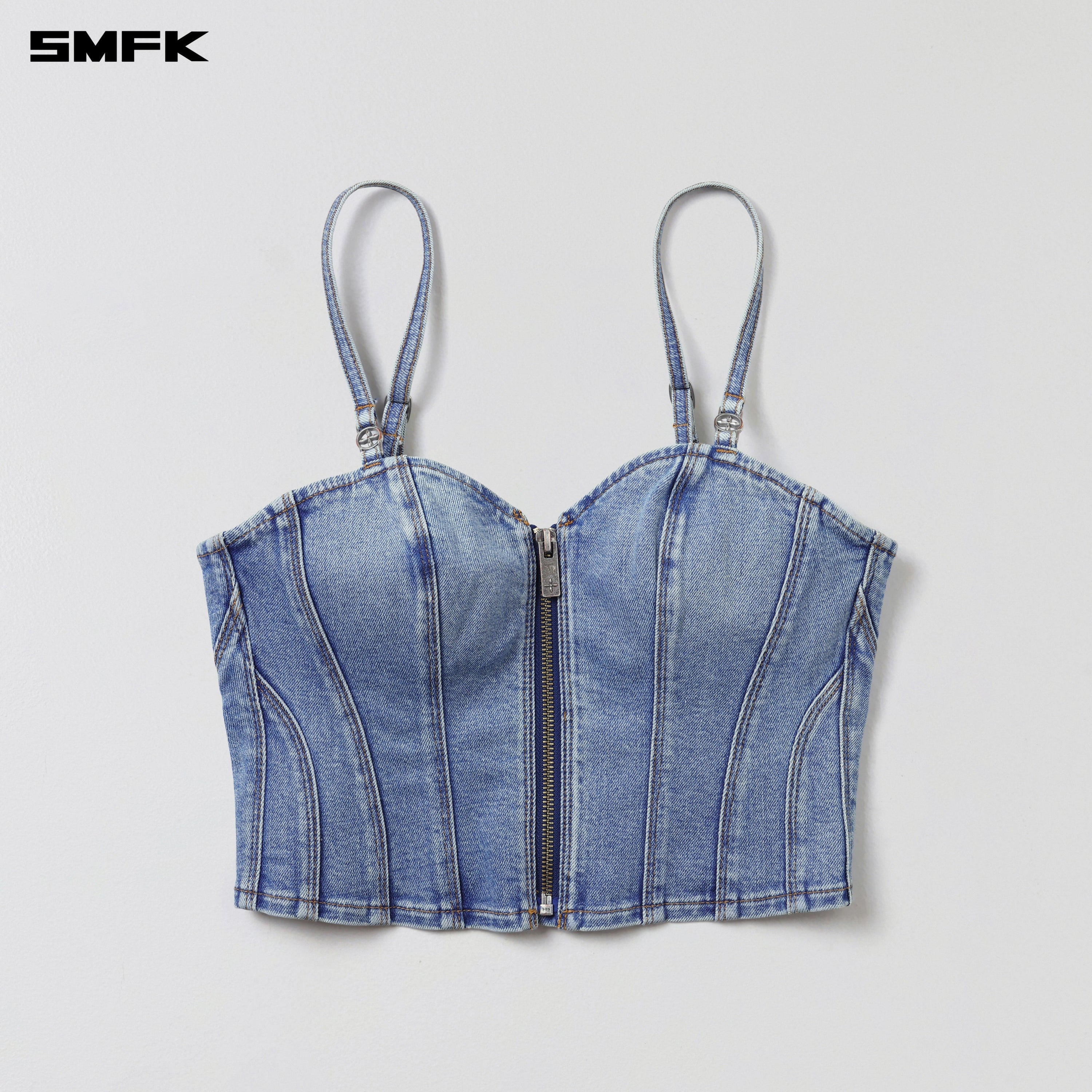 WILD MIRAGE SLIM DENIM CAMISOLE/E-COTTON WILD BLUE