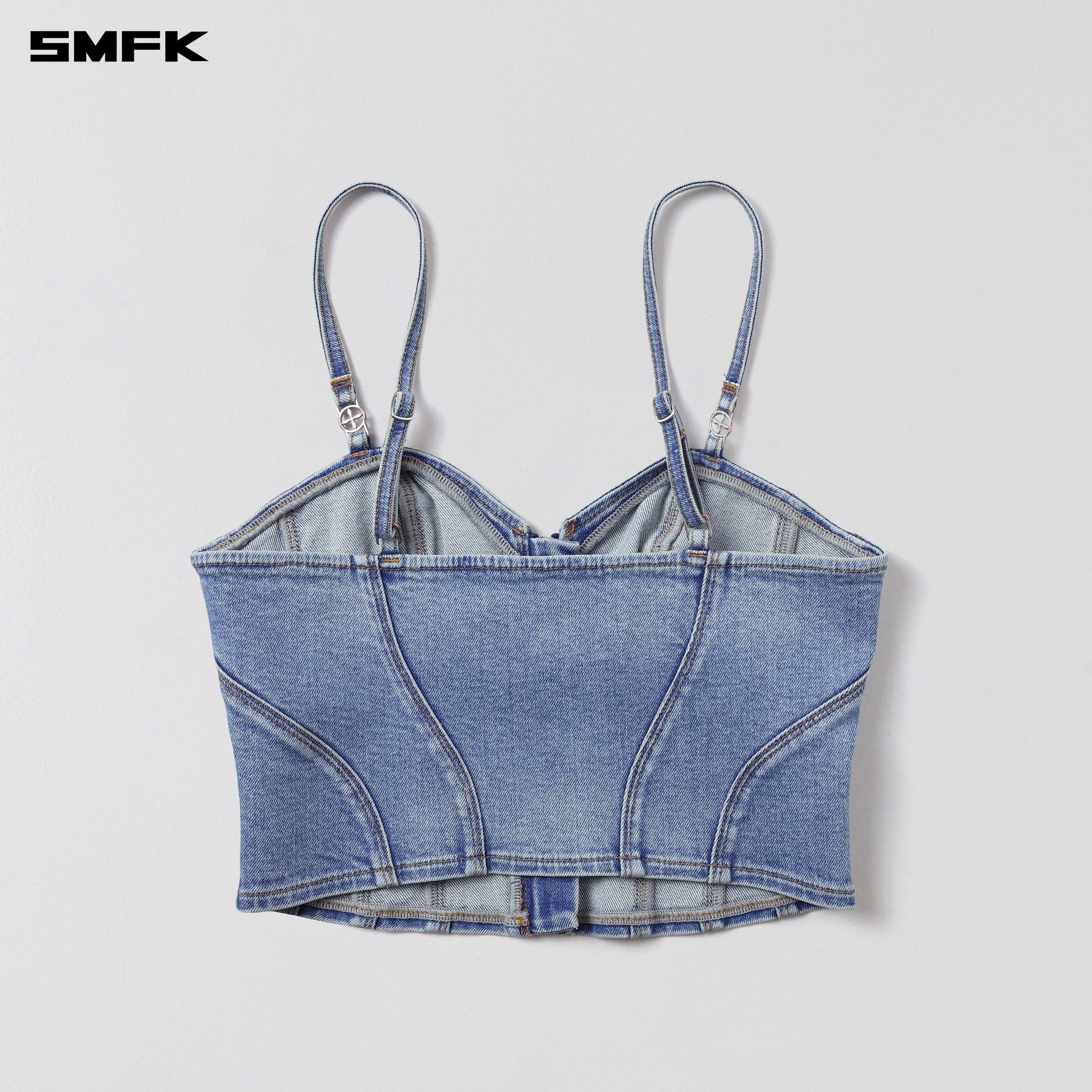 WILD MIRAGE SLIM DENIM CAMISOLE/E-COTTON WILD BLUE