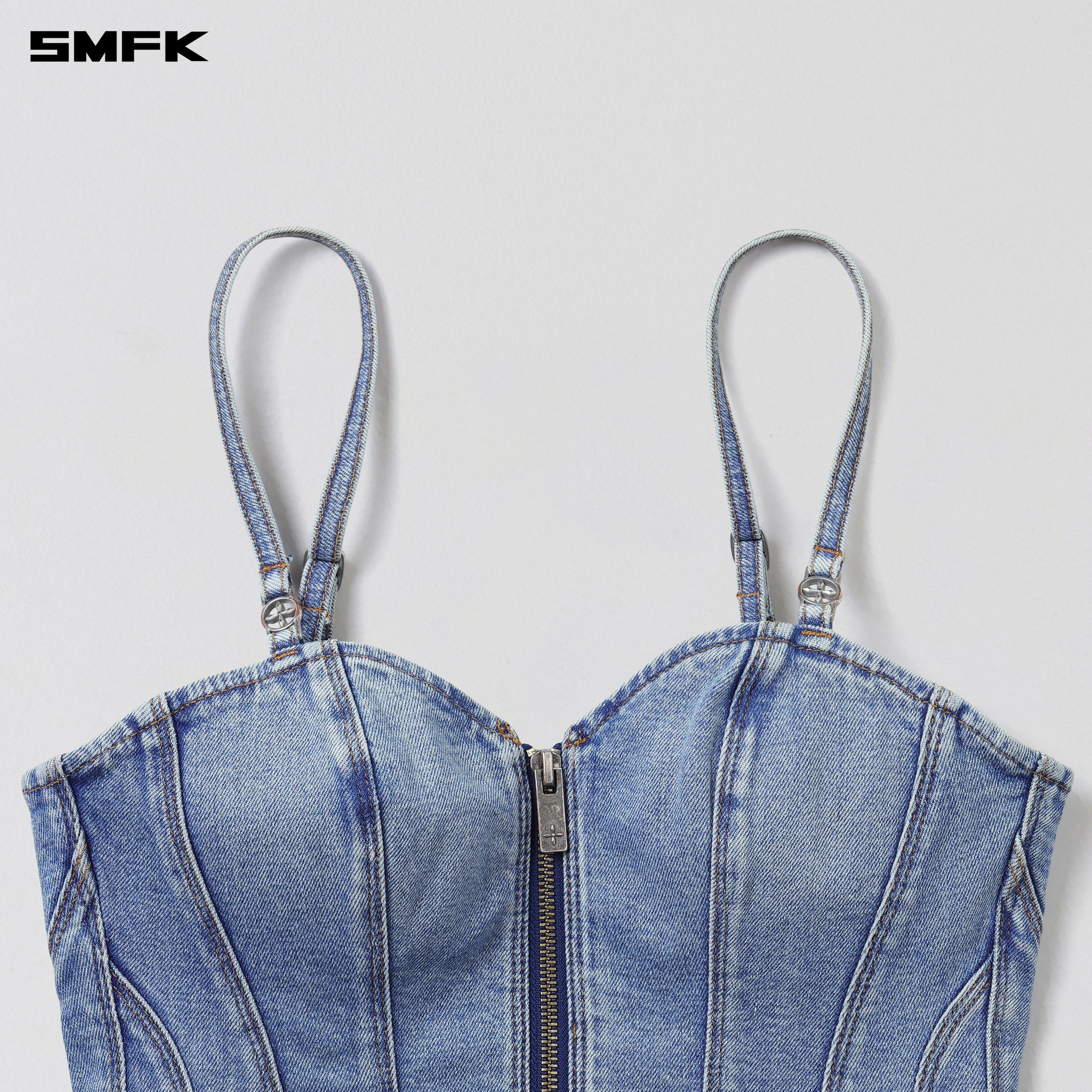 WILD MIRAGE SLIM DENIM CAMISOLE/E-COTTON WILD BLUE