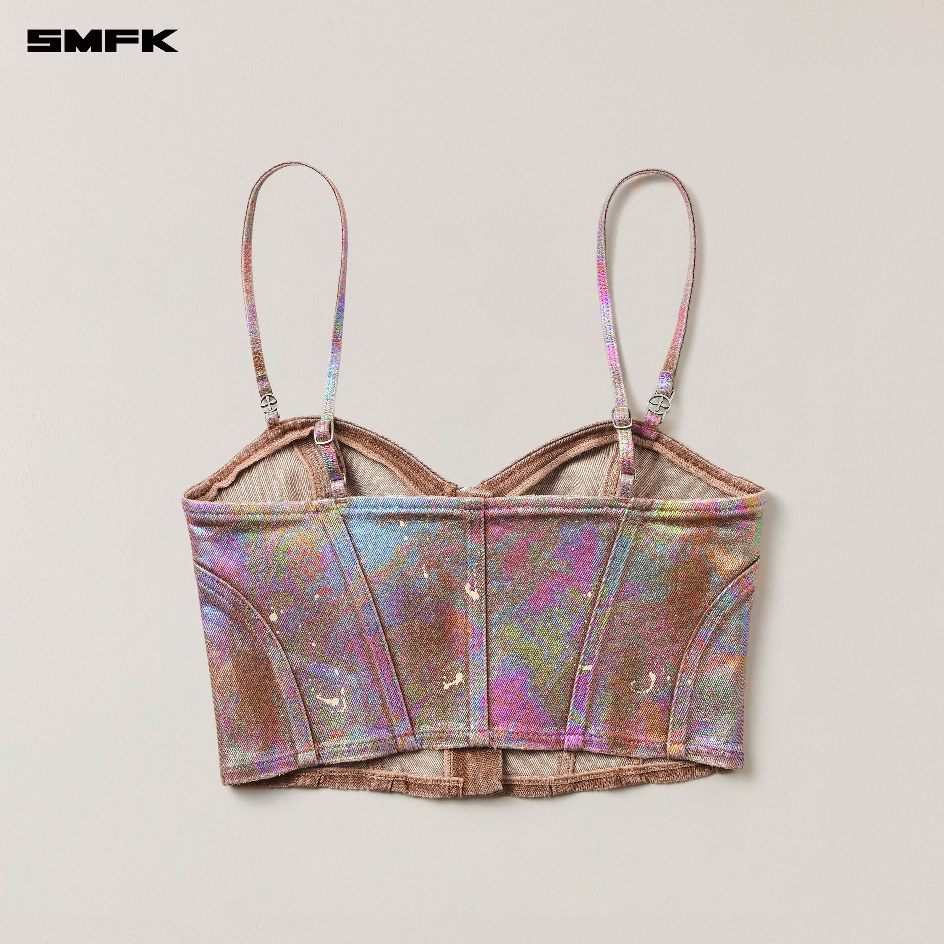 RAGE WILD ORIGIN FANTASY HANDCRAFT DENIM ZIPPER CAMISOLE FANTASY LAND