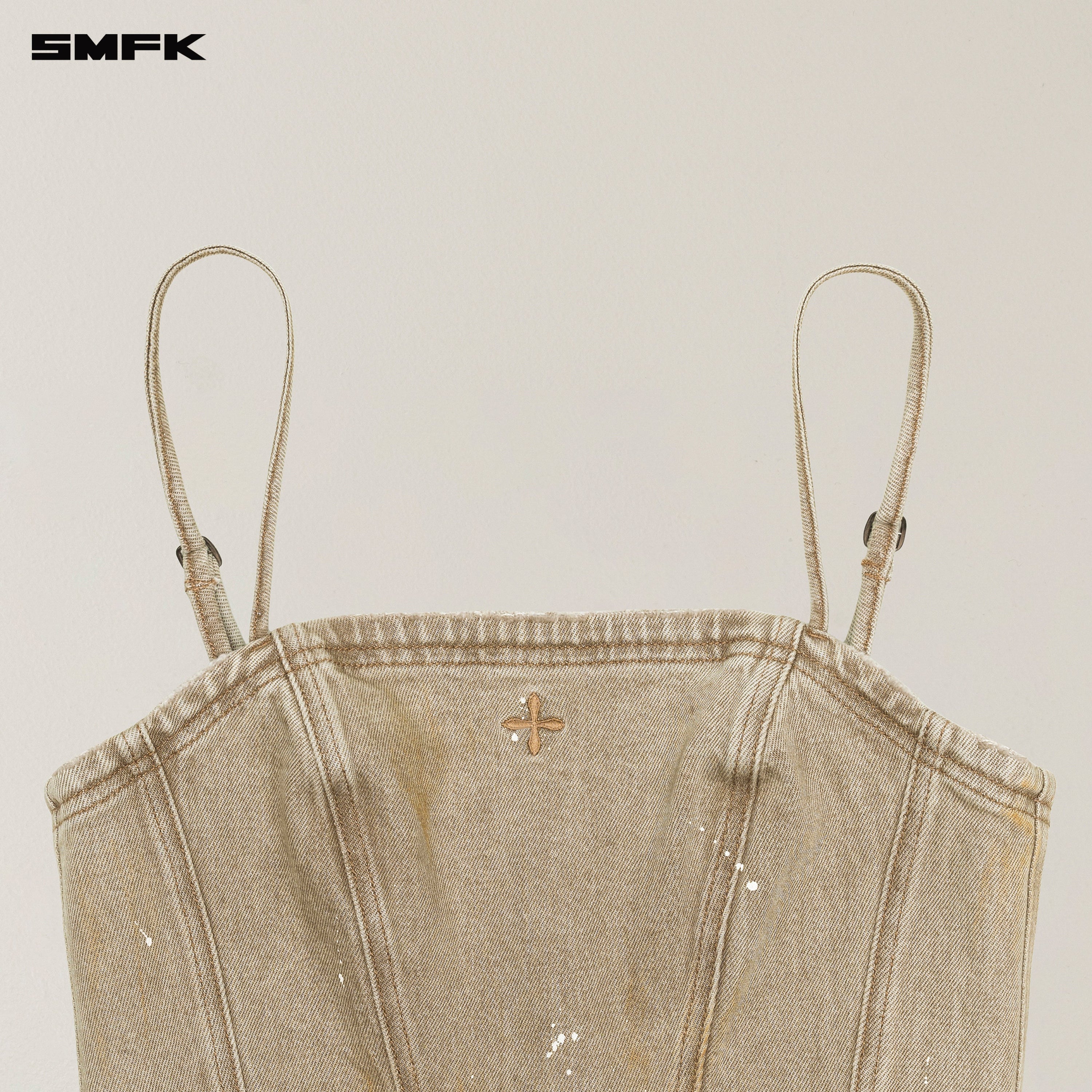 RAGE WILD DENIM CAMISOLE WILD COWBOY BROWN
