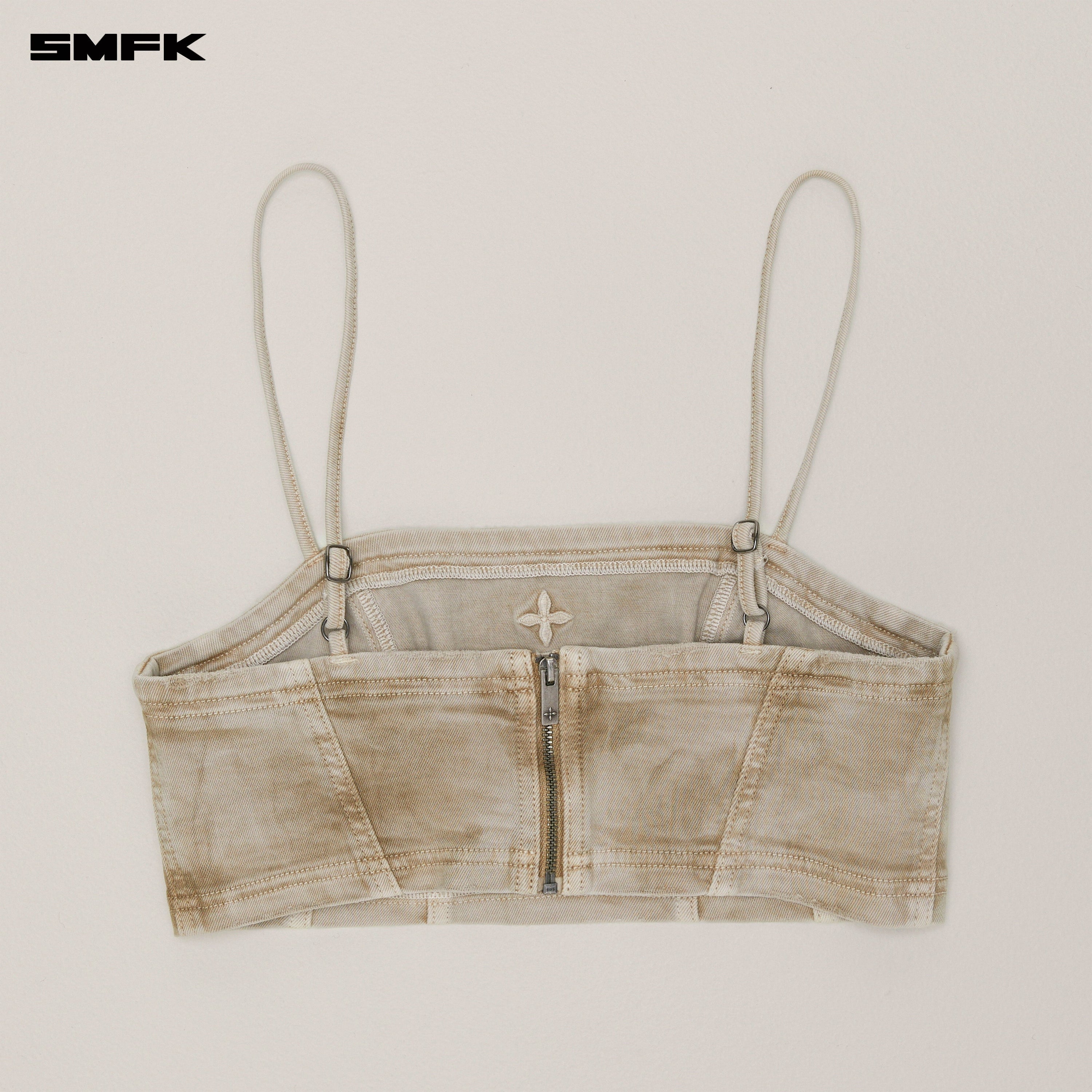 RAGE WILD DENIM SHORT CAMISOLE WILD BROWN