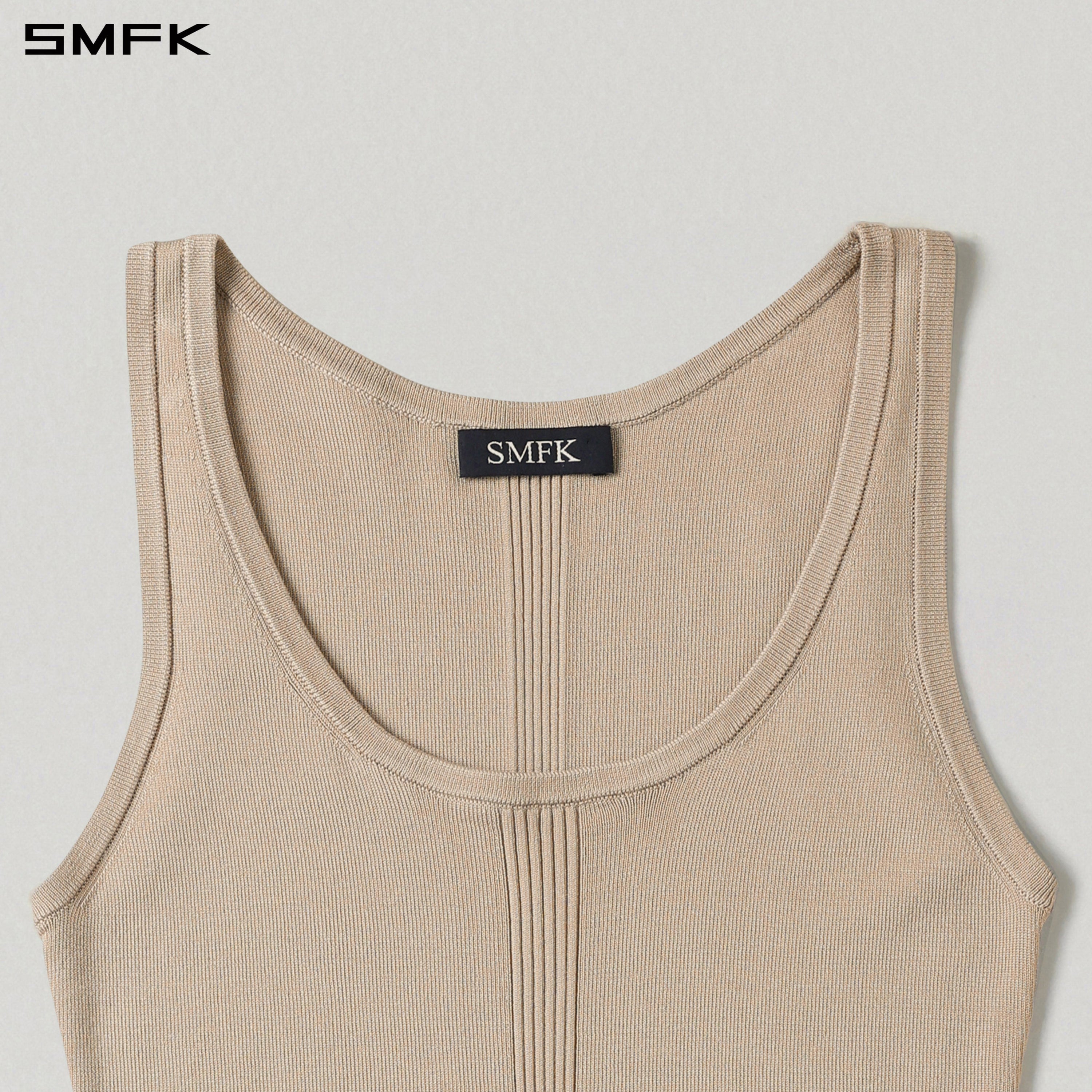 MYTH SEER SLIM KNIT VEST/TENCEL+SILK FRESH SKIN