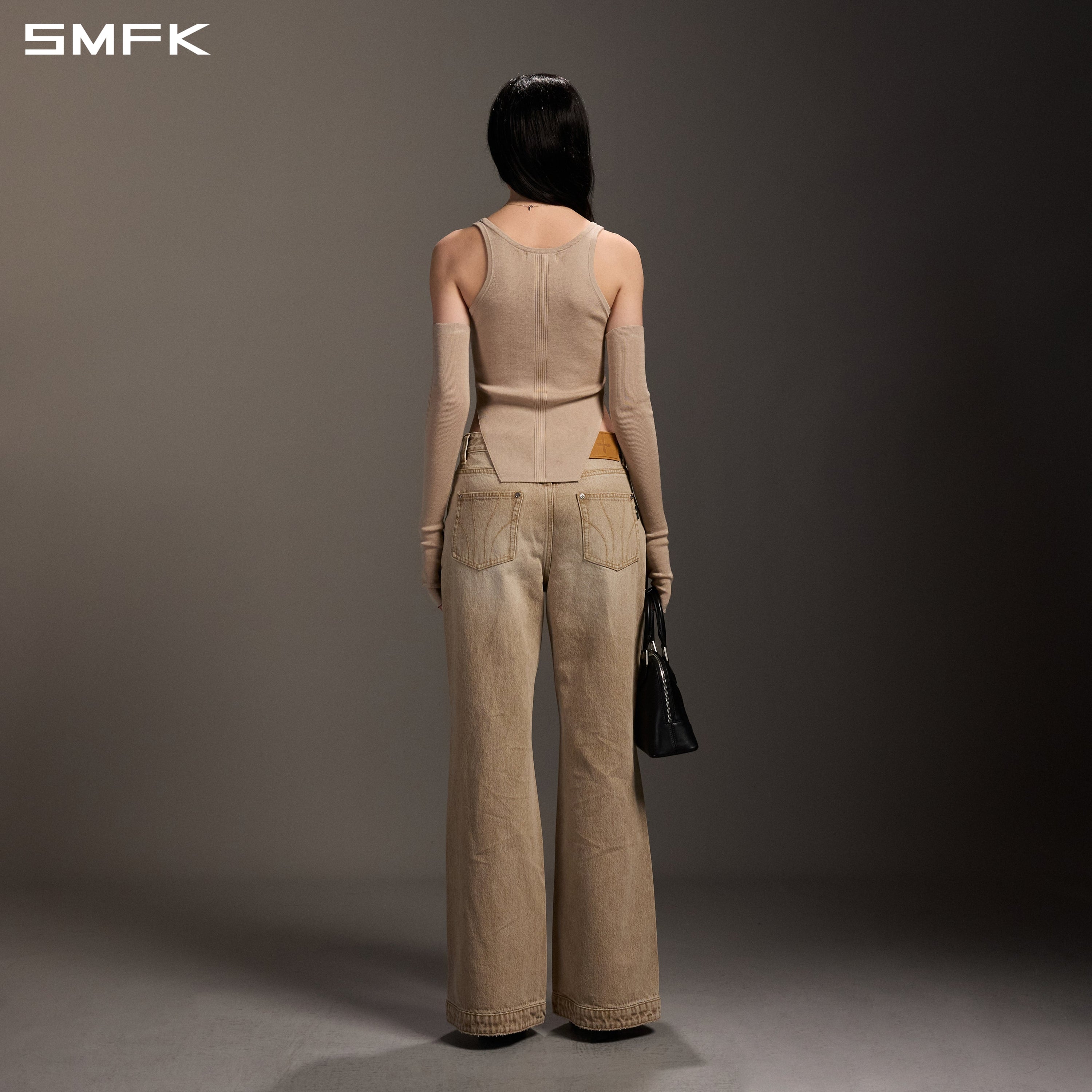 MYTH SIREN SLIM KNIT VEST/TENCEL+SILK FRESH SKIN