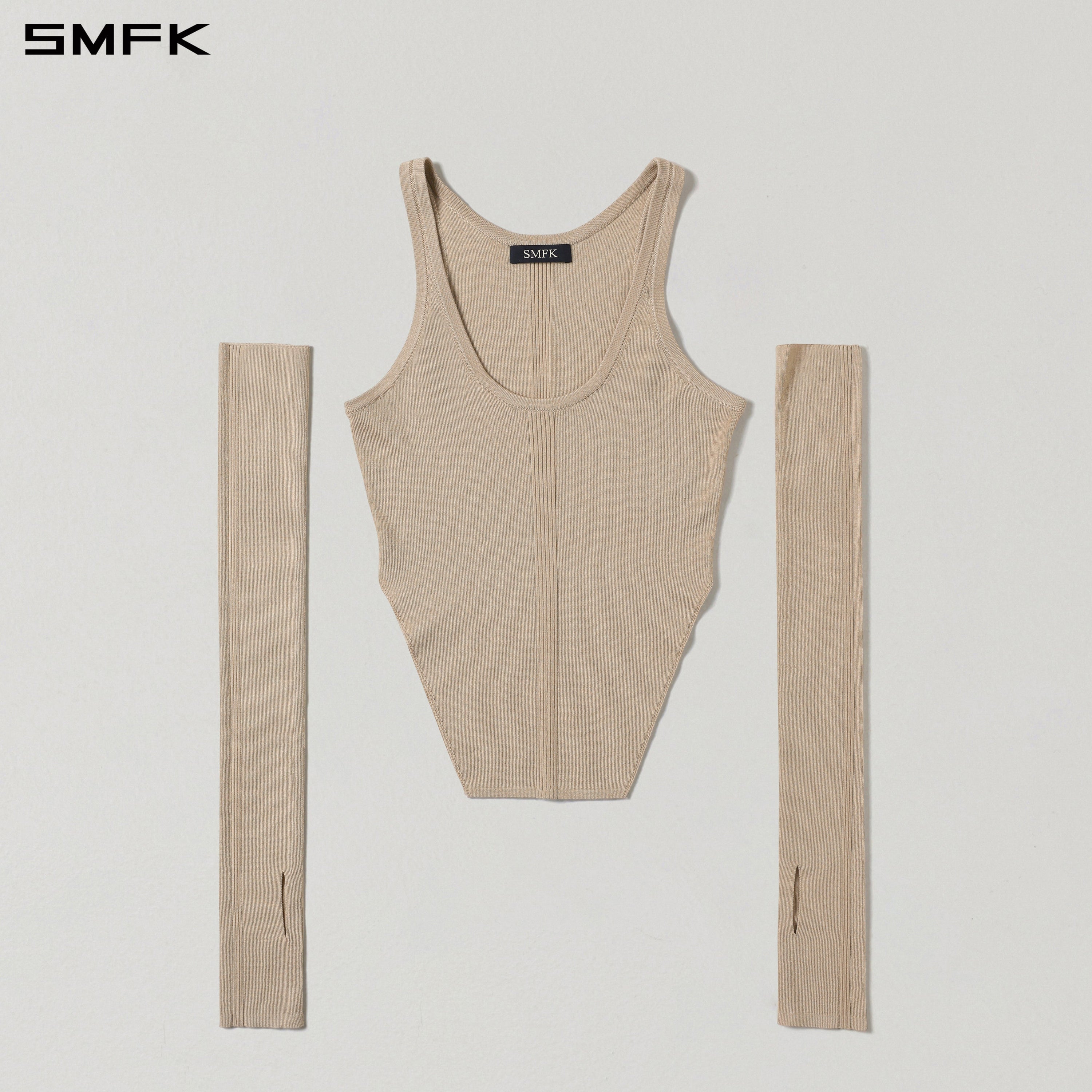 MYTH SIREN SLIM KNIT VEST/TENCEL+SILK FRESH SKIN