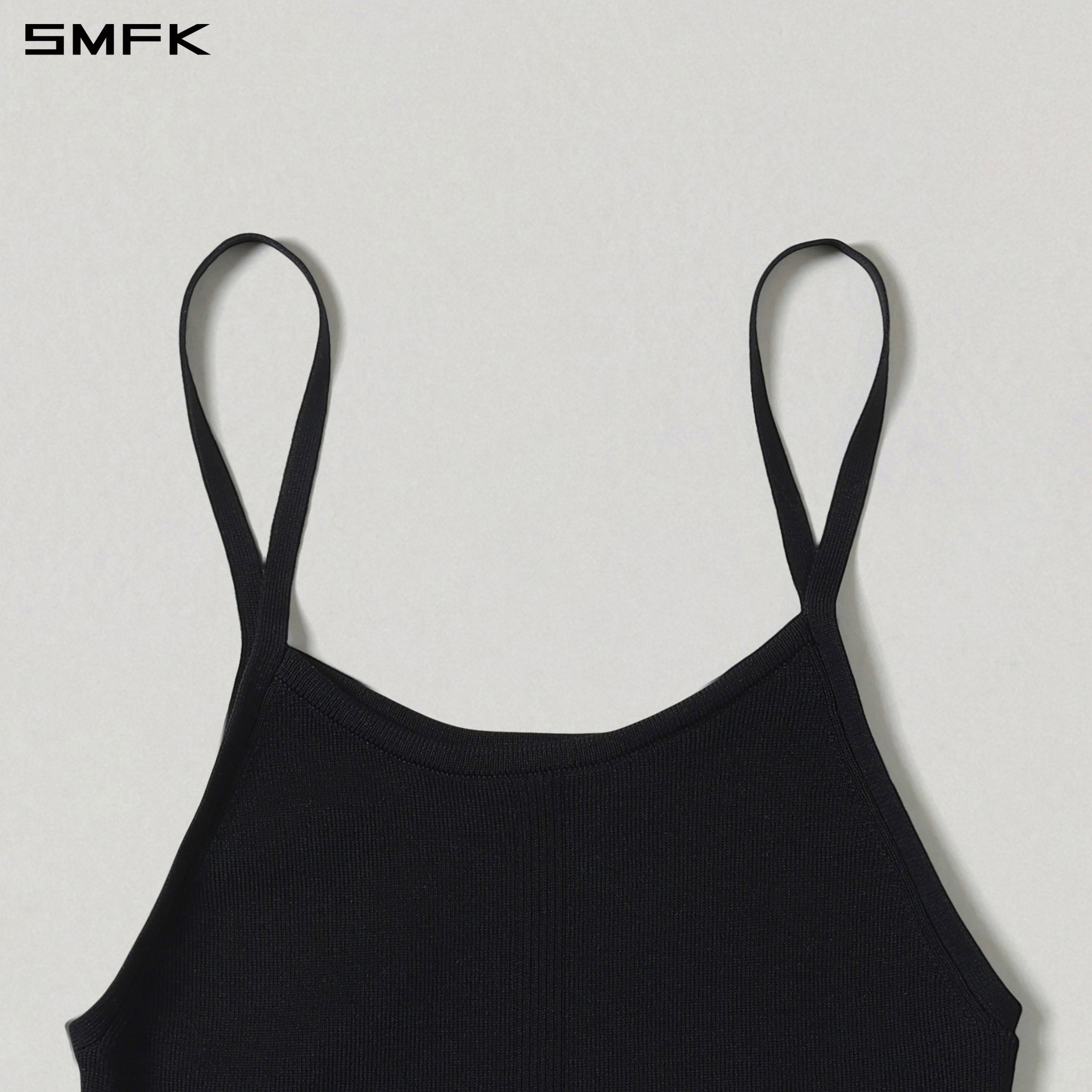 MYTH SEER SLIM KNIT CAMISOLE/TENCEL+SILK WILD BLACK