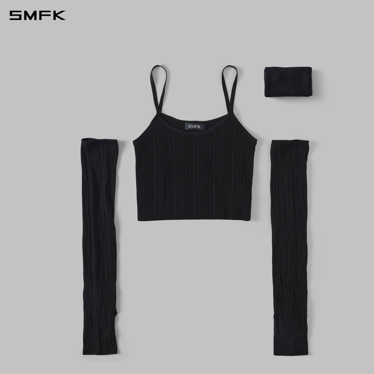 MYTH SIREN CRUISE KNIT CAMISOLE SUIT/LENZING TENCEL+SILK+COTTON WILD BLACK
