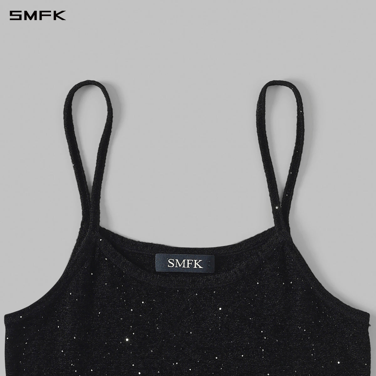 MYTH SIREN CRUISE KNIT CAMISOLE SUIT/STARRY VELVET GALAXY BLACK
