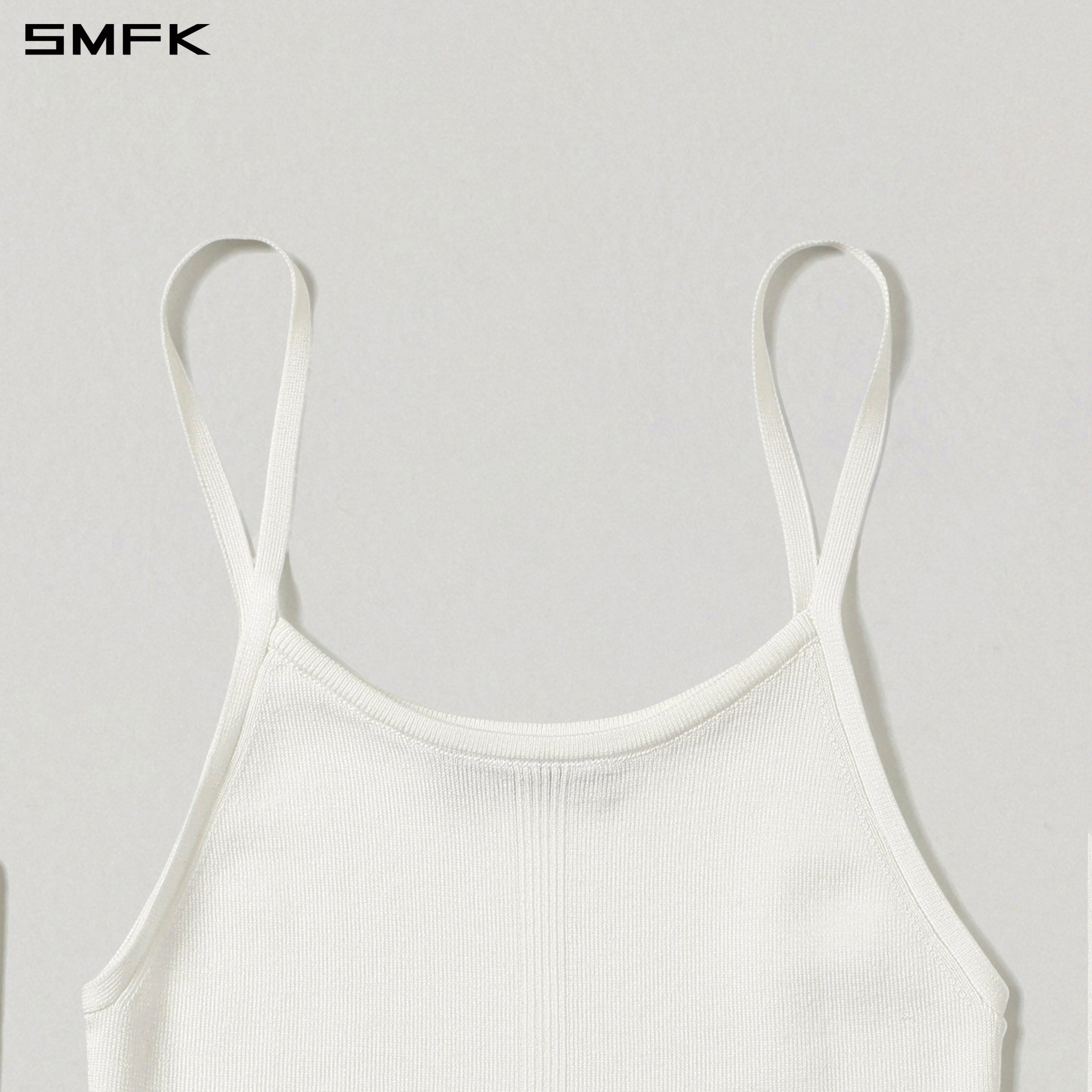 MYTH SEER SLIM KNIT CAMISOLE/TENCEL+SILK CLOUD WHITE