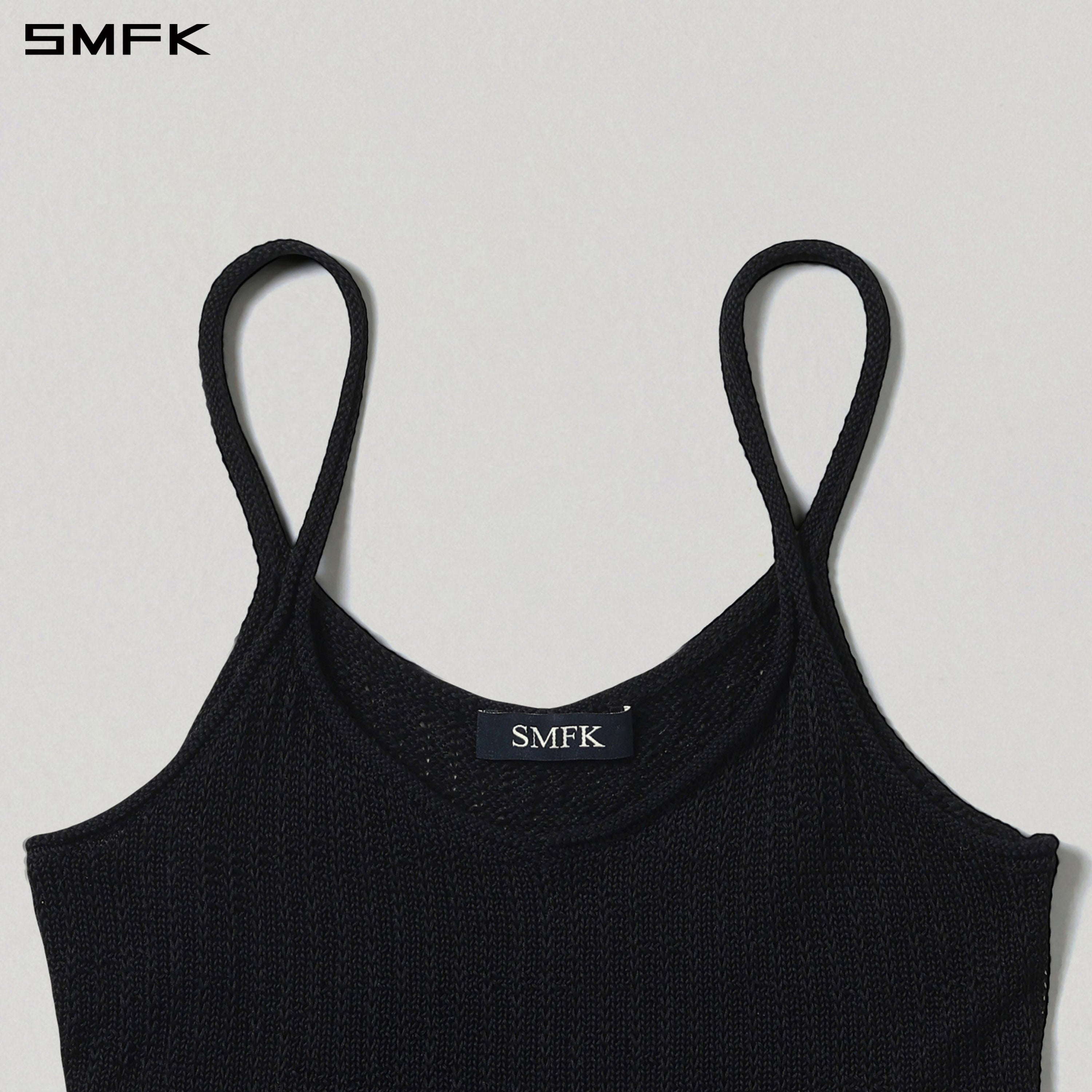 MYTH SIREN CRUISE KNIT CAMISOLE SUIT/TENCEL+SILK WILD BLACK