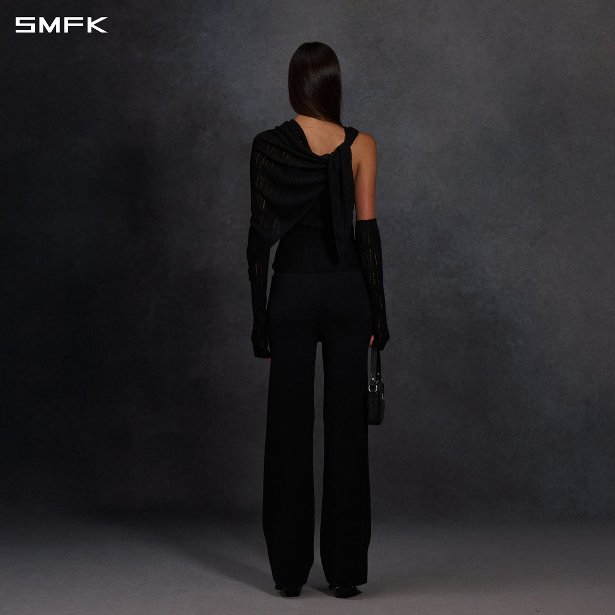 MYTH SIREN CRUISE KNIT CAMISOLE SUIT/LENZING TENCEL+SILK+COTTON WILD BLACK