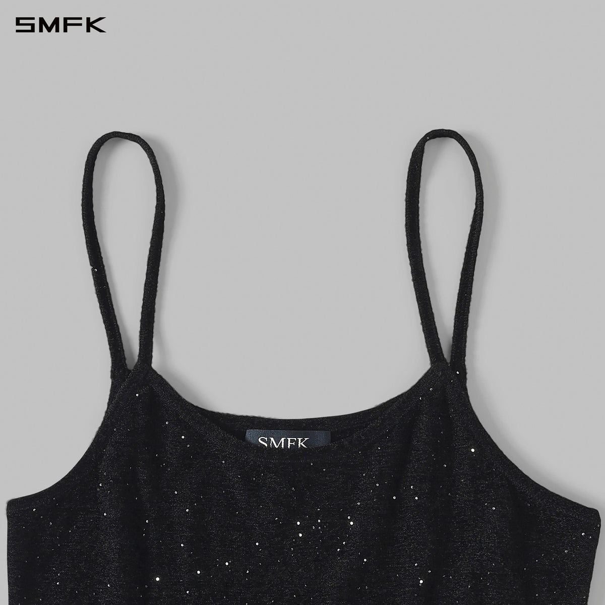 MYTH SIREN CRUISE KNIT CAMISOLE SUIT/STARRY VELVET GALAXY BLACK