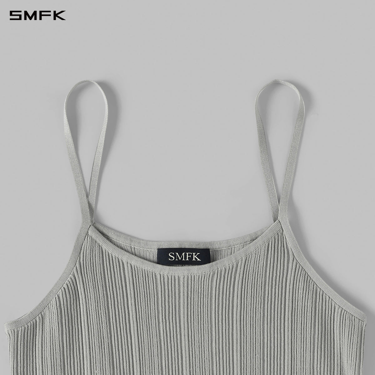 MYTH SIREN CRUISE KNIT CAMISOLE SUIT/LENZING TENCEL+SILK+COTTON GLACIER GREY
