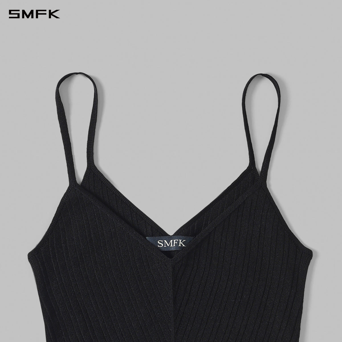 MYTH AEOLUS EVENING KNIT LONG CAMISOLE SUIT/LENZING TENCEL+SILK+COTTON WILD BLACK