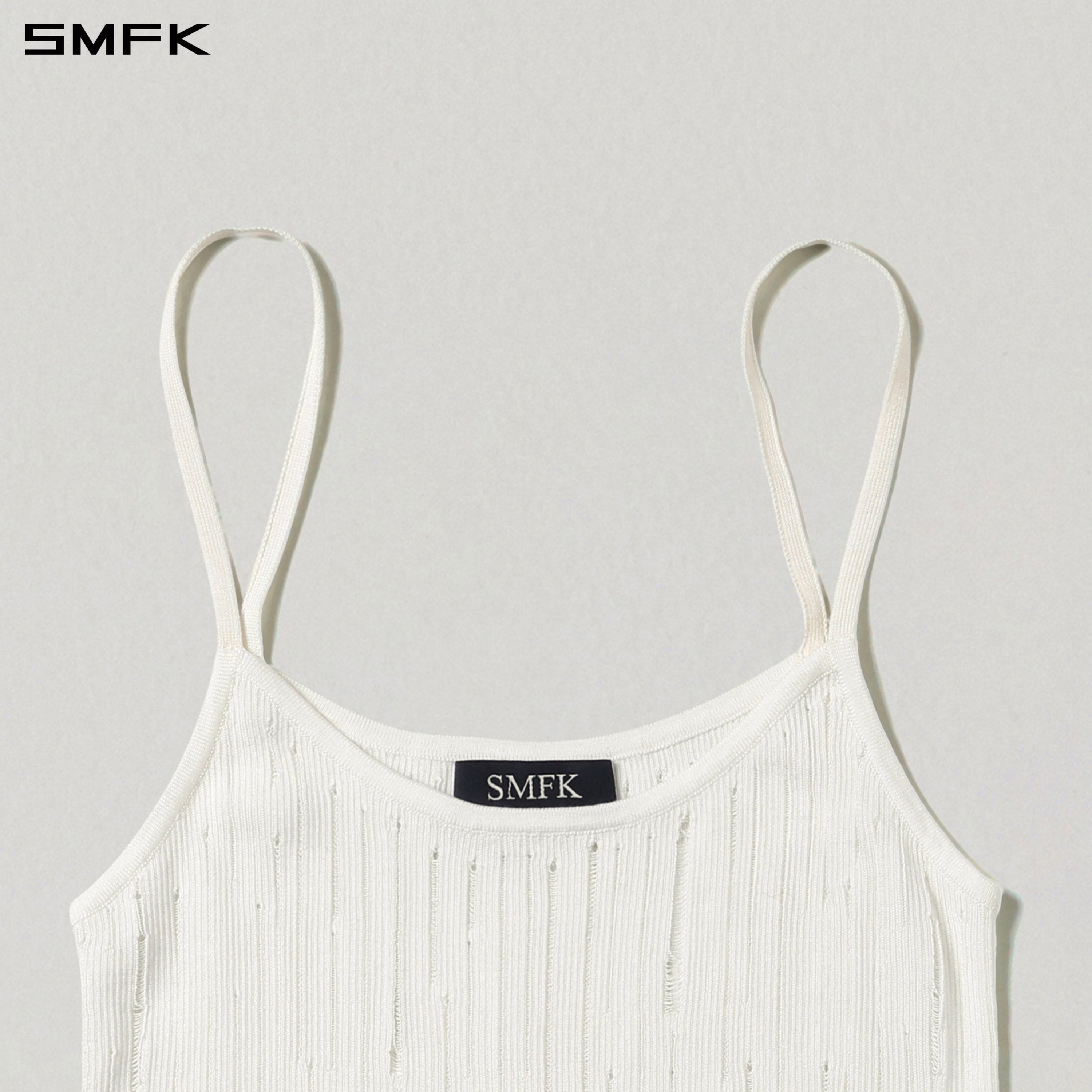MIRAGE SIREN VISIONAL KNIT SHORT CAMISOLE/TENCEL+SILK CLOUD WHITE