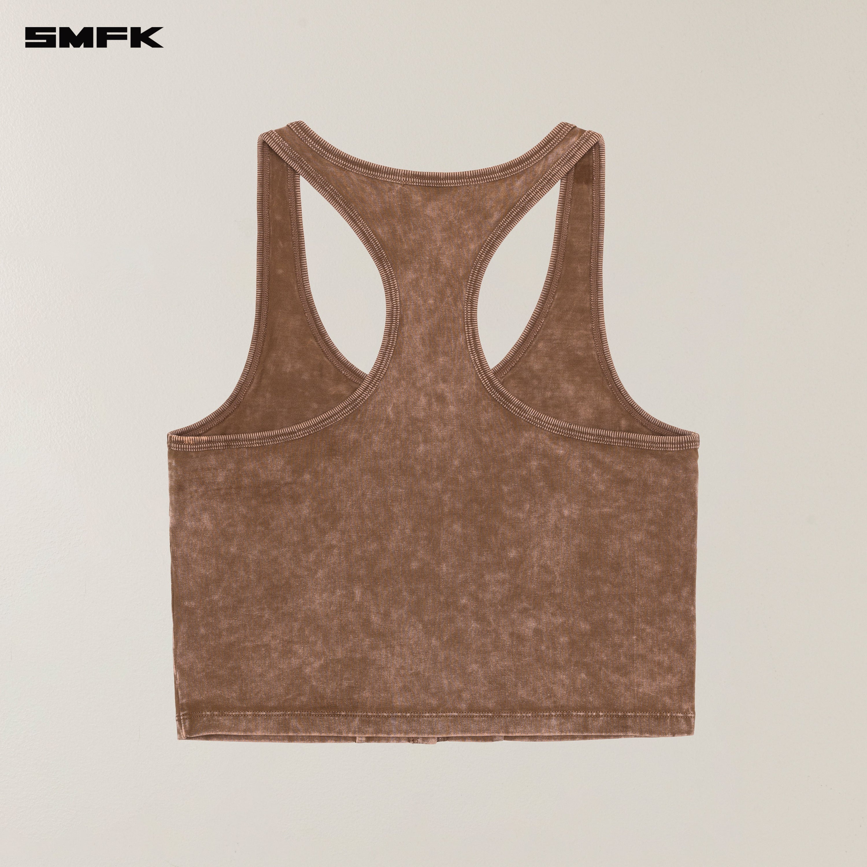 VINTAGE HURRICANE FADE GYM VEST WILD HORSE BROWN