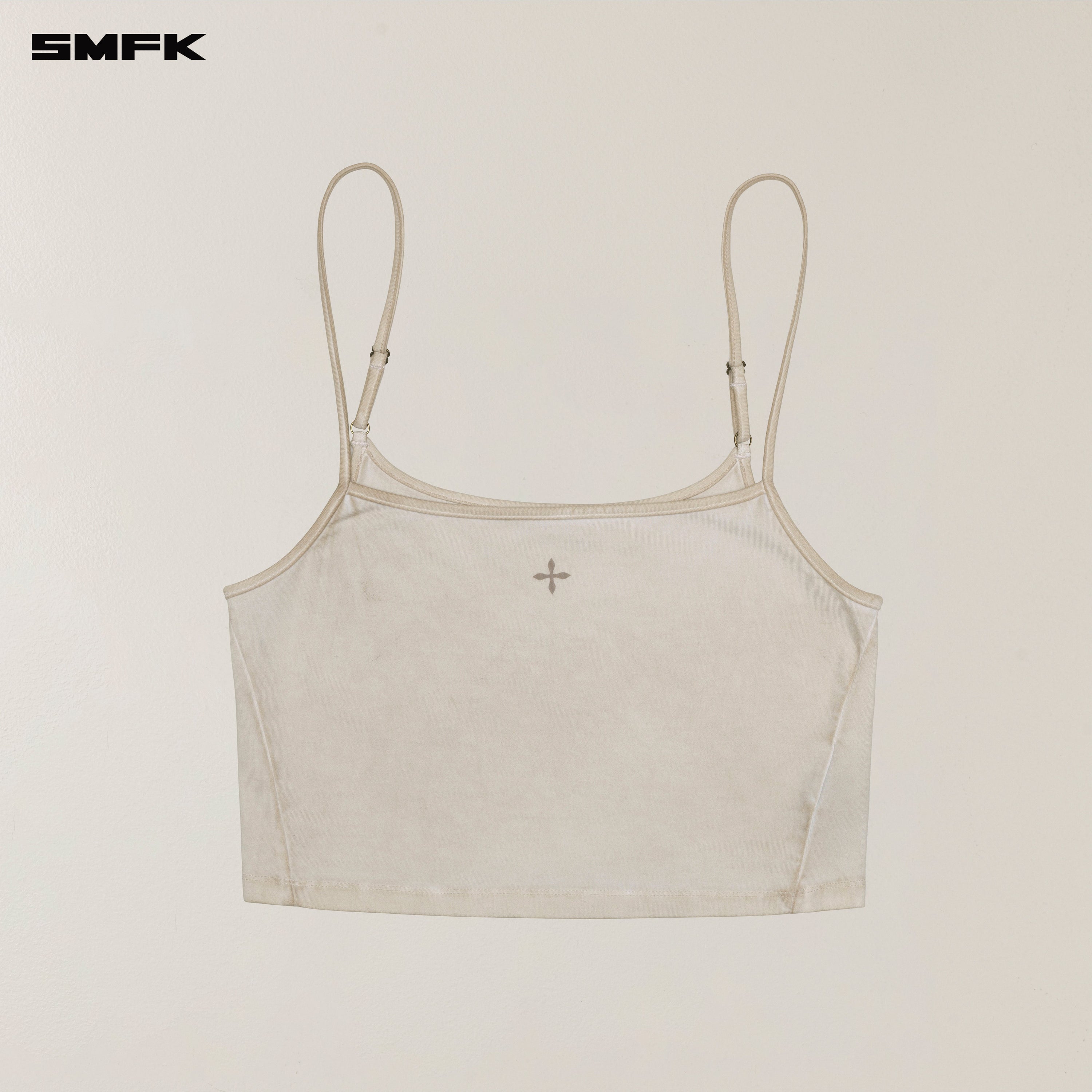 VINTAGE STORM FADE DYE SHORT CAMISOLE FADING WHITE