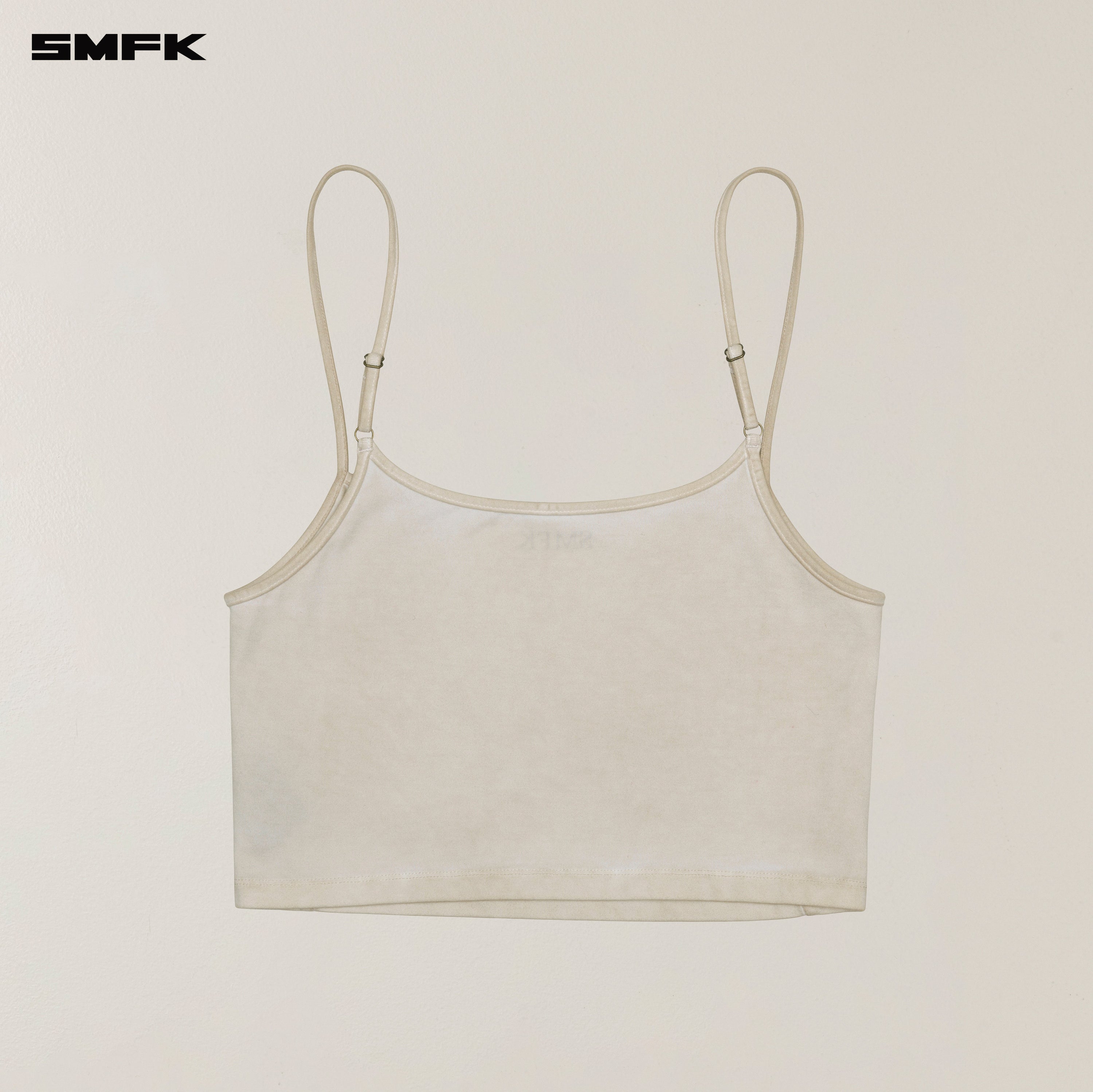 VINTAGE STORM FADE DYE SHORT CAMISOLE FADING WHITE