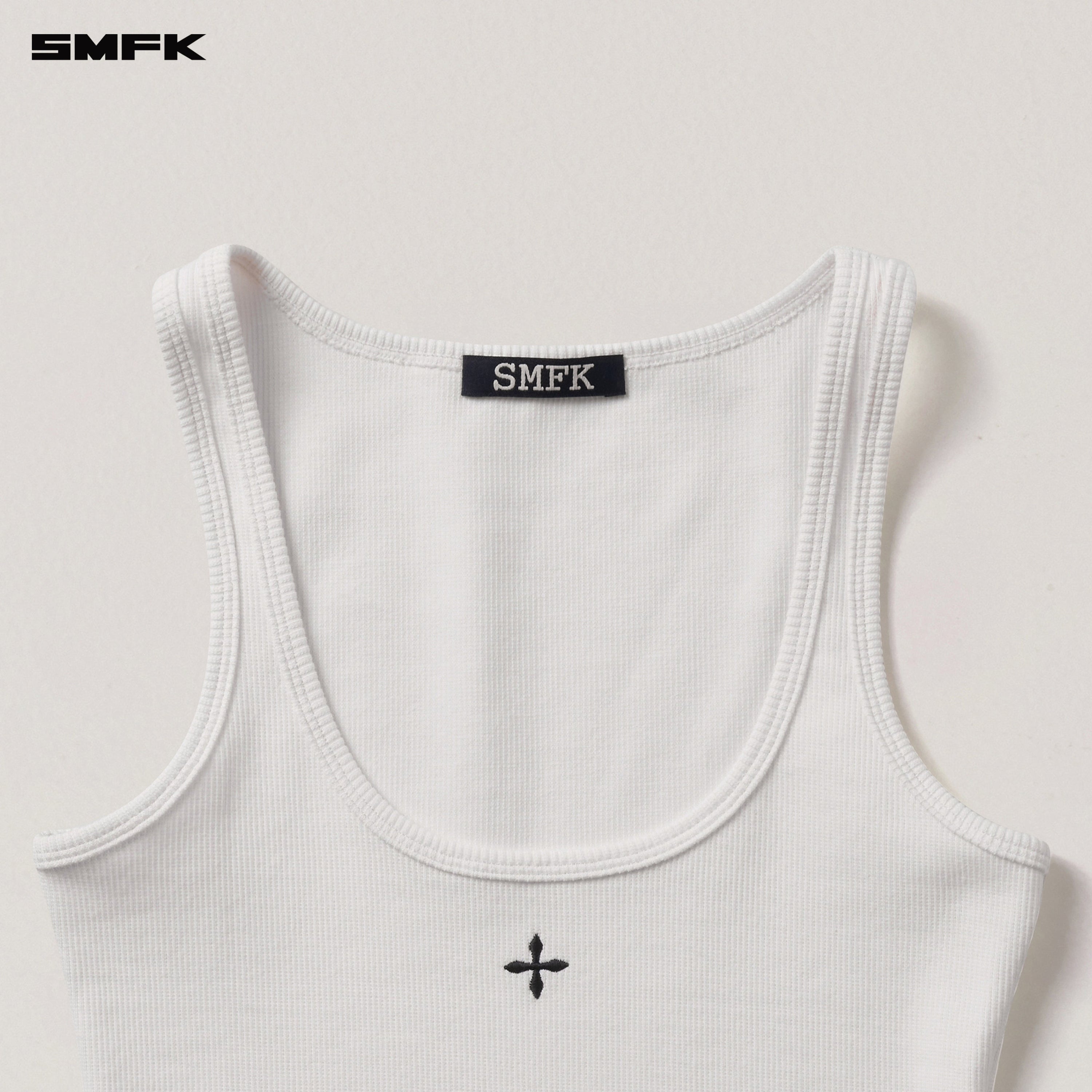 VINTAGE STORM FADE RIDER TANK SNOW MOUNTAIN WHITE