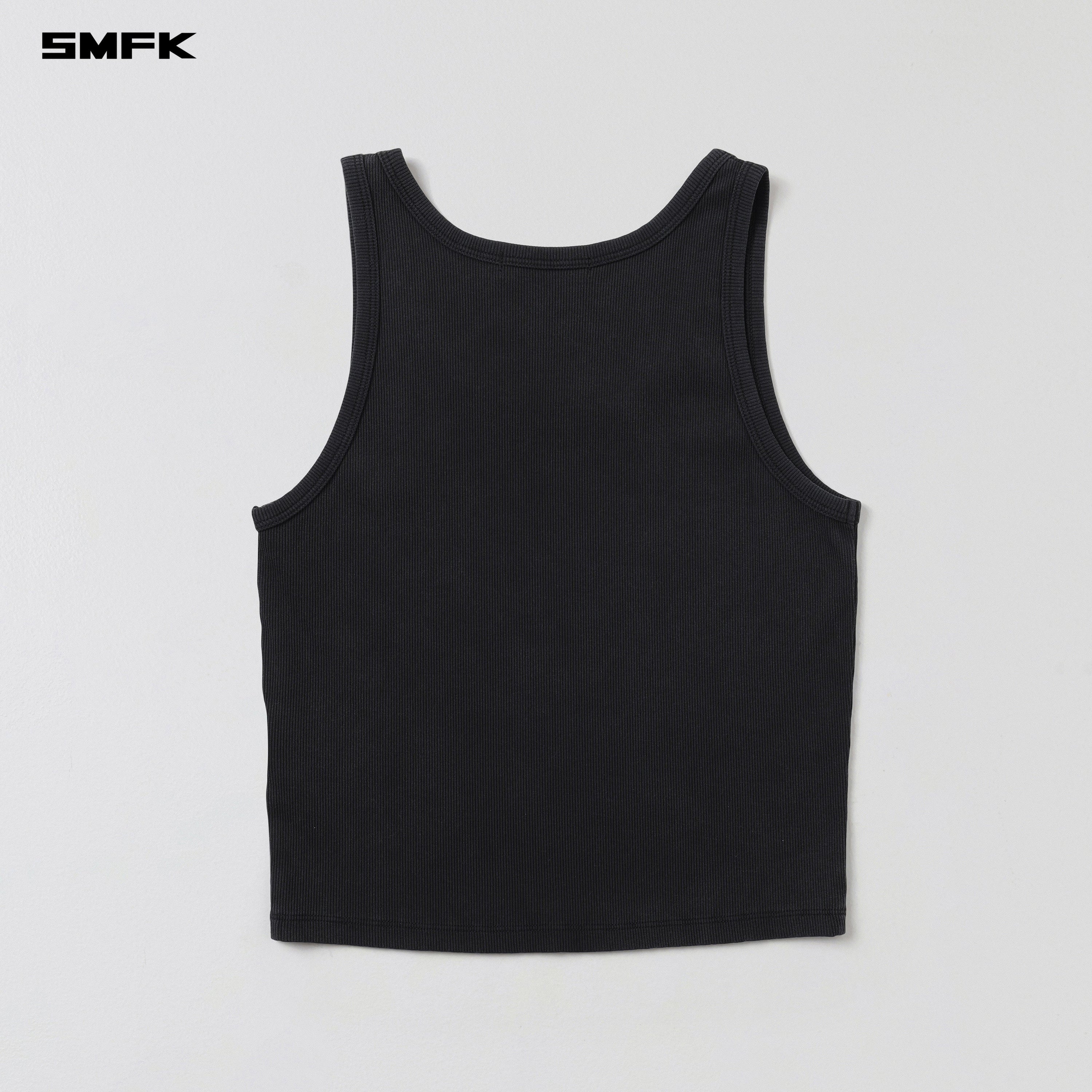 VINTAGE VANISH SILK TANK/GARMENT DYE VANISH BLACK