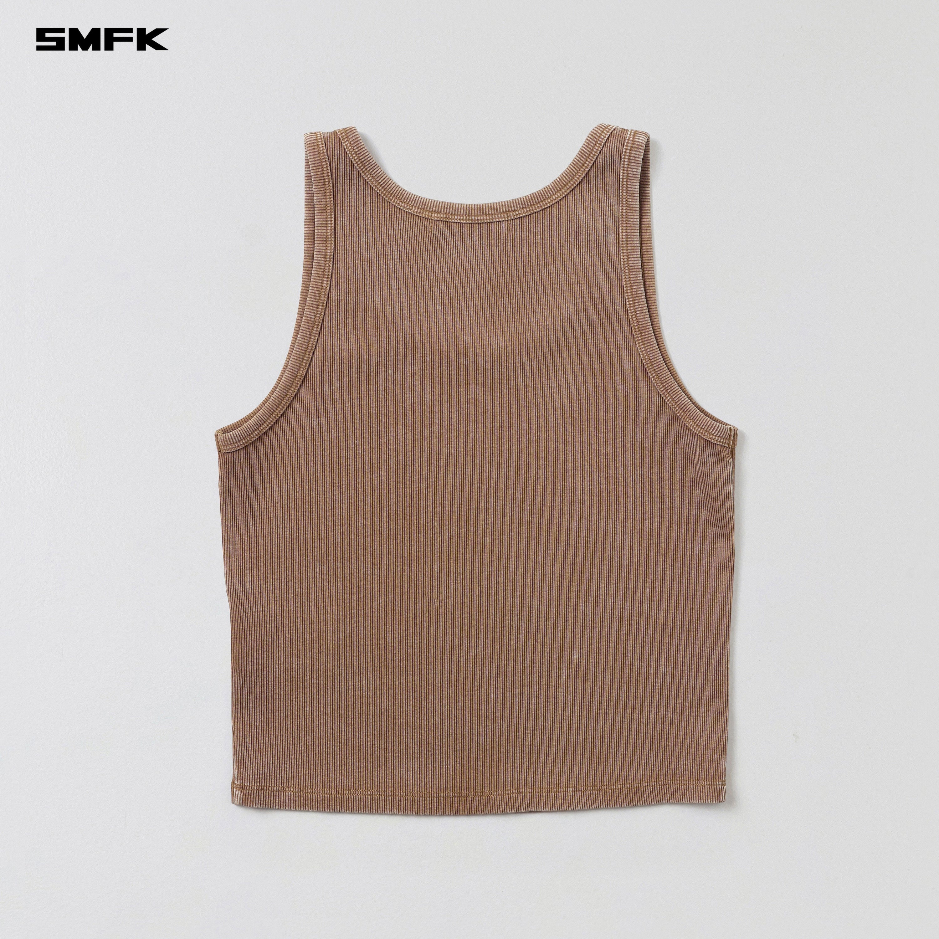 VINTAGE VANISH SILK TANK/GARMENT DYE VANISH BROWN