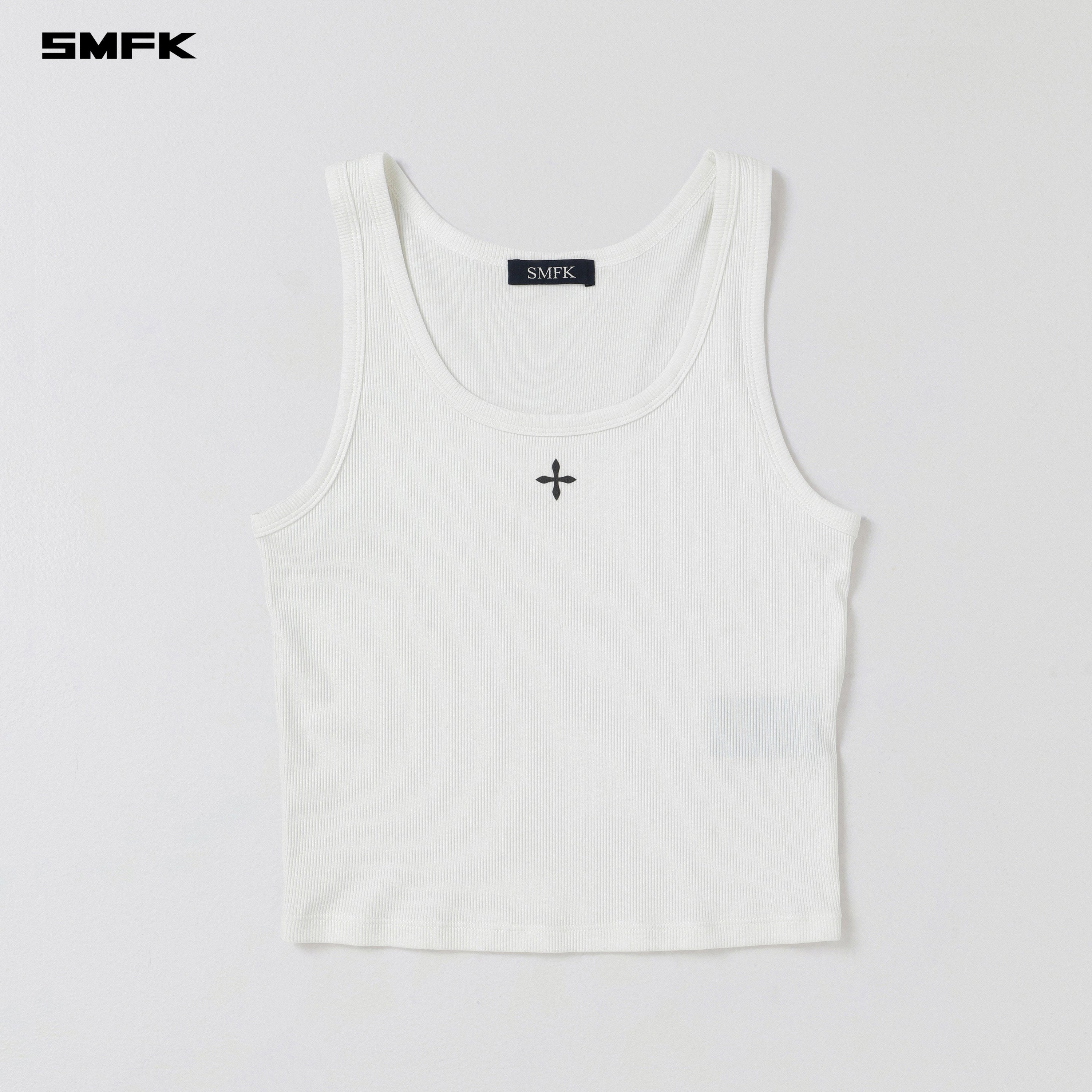 VINTAGE VANISH SILK TANK/GARMENT DYE CLOUD WHITE