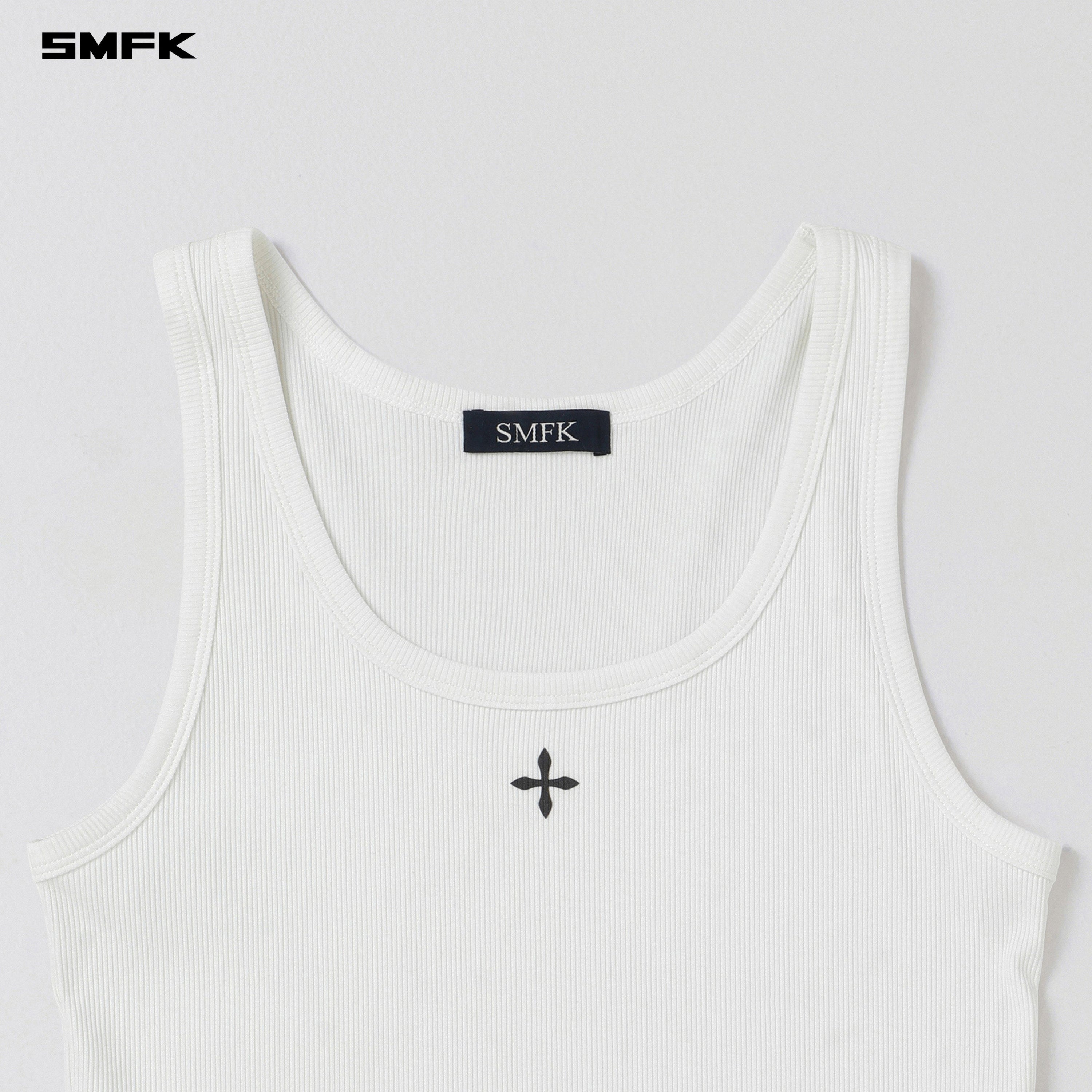 VINTAGE VANISH SILK TANK/GARMENT DYE CLOUD WHITE