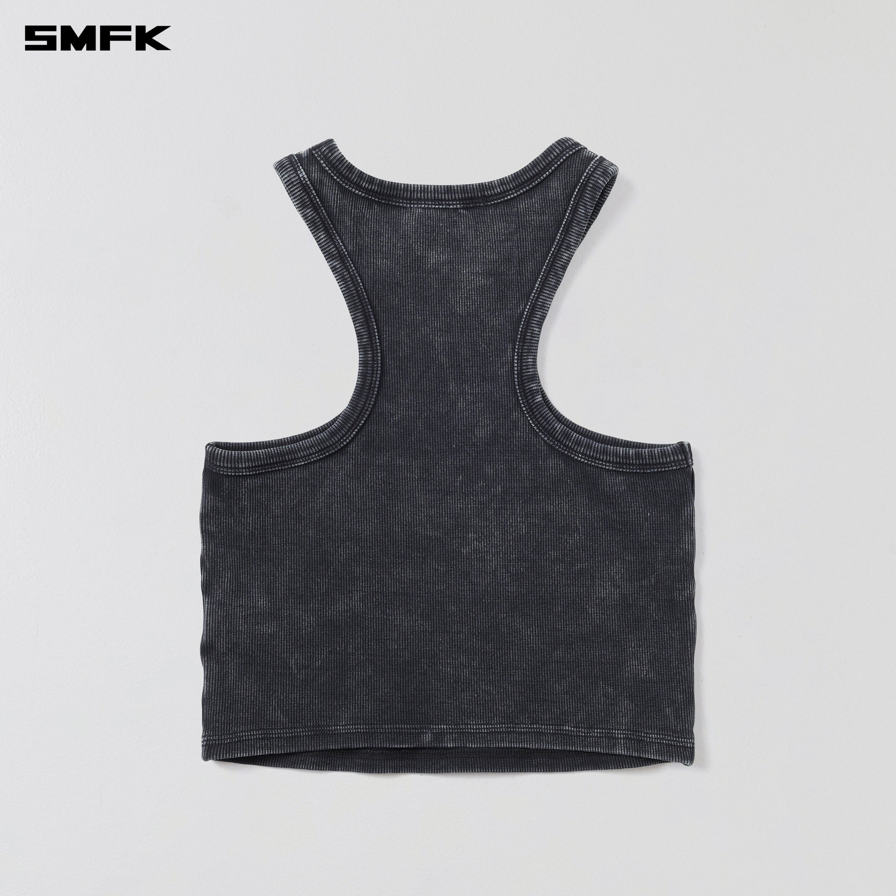 VINTAGE STORM FADE GYM TANK/FADE DYE VANISH BLACK