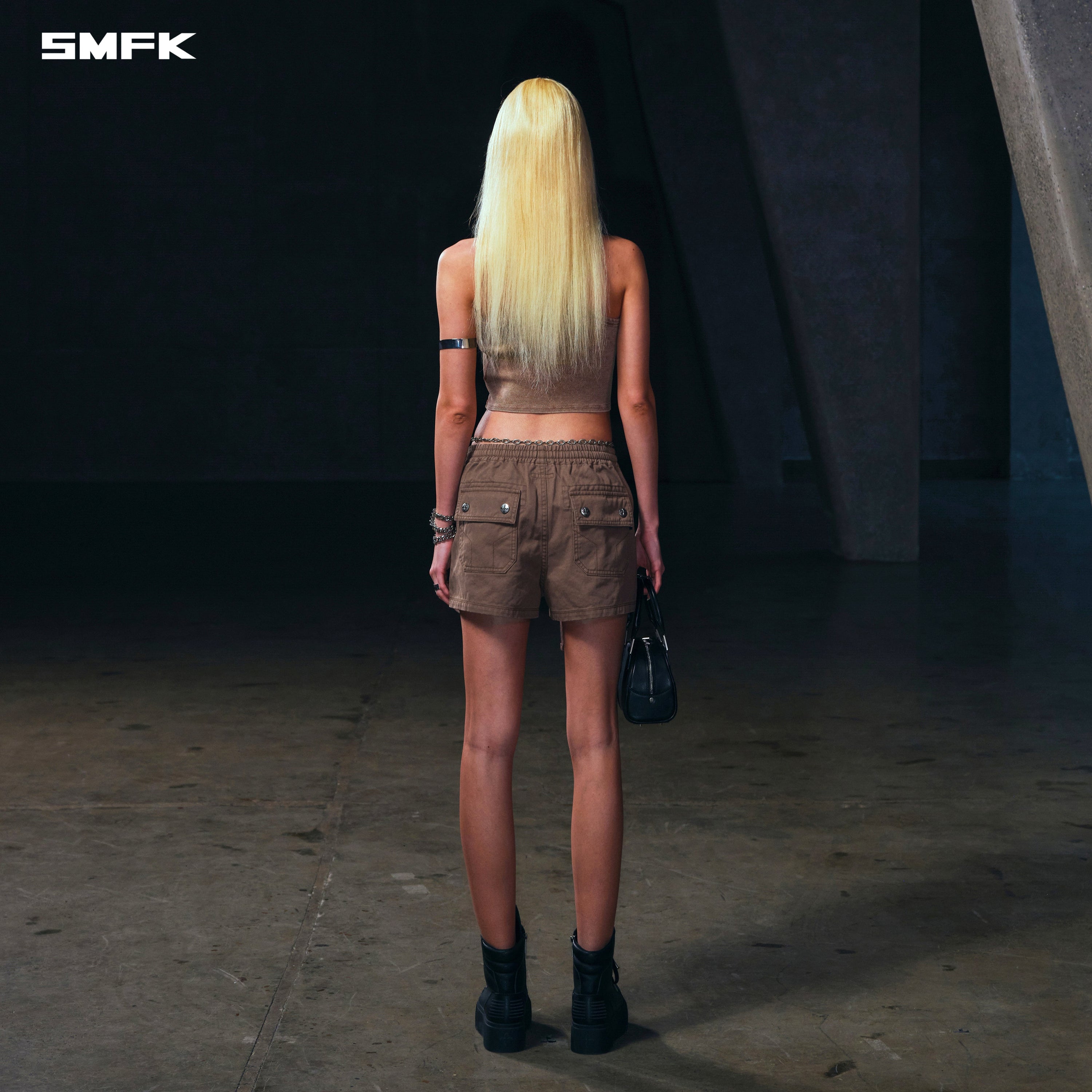 VINTAGE STORM FADE GYM TANK/FADE DYE VANISH BROWN